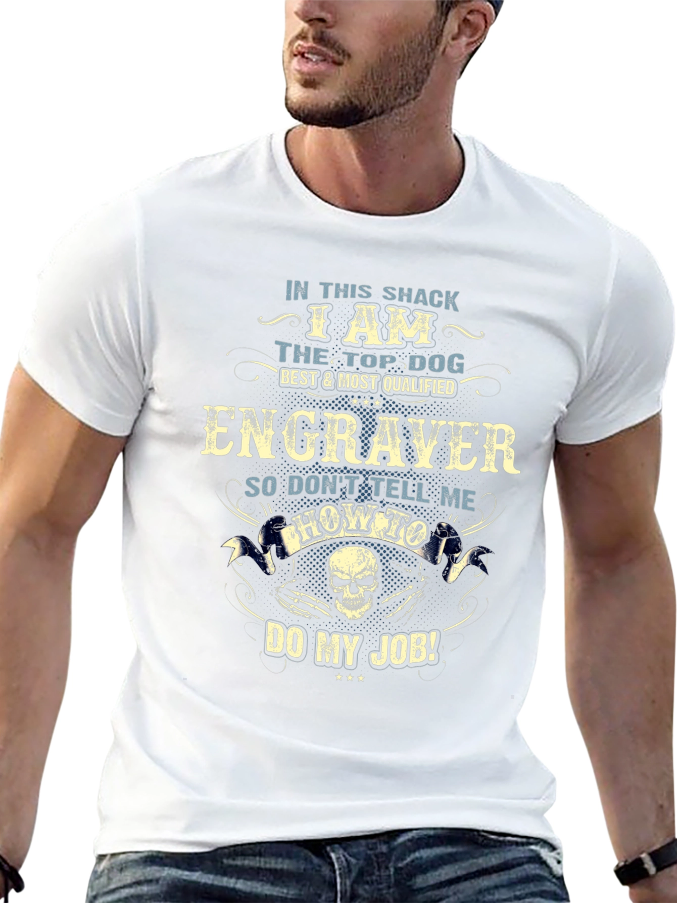 Engraver T-Shirt - Top Dog Graphic Tee