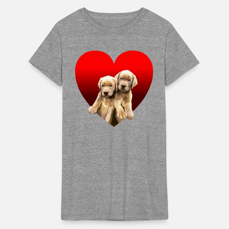 Yellow Golden Labrador Puppies Inside Heart