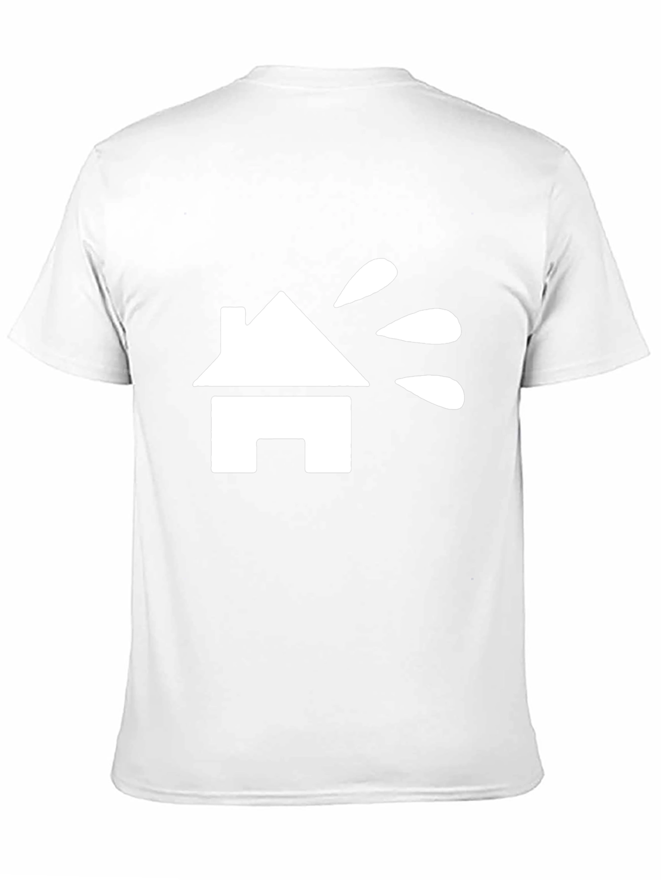 Modern Black T-Shirt with House Graphic