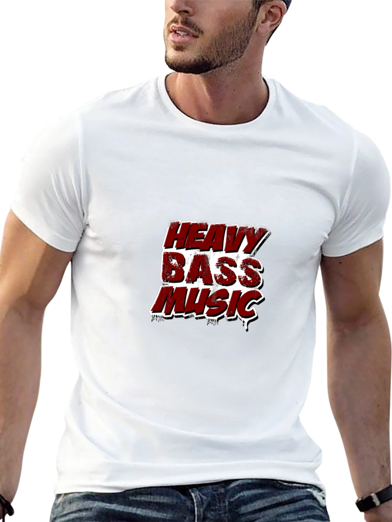 Heavy Bass Music Graphic T-Shirt