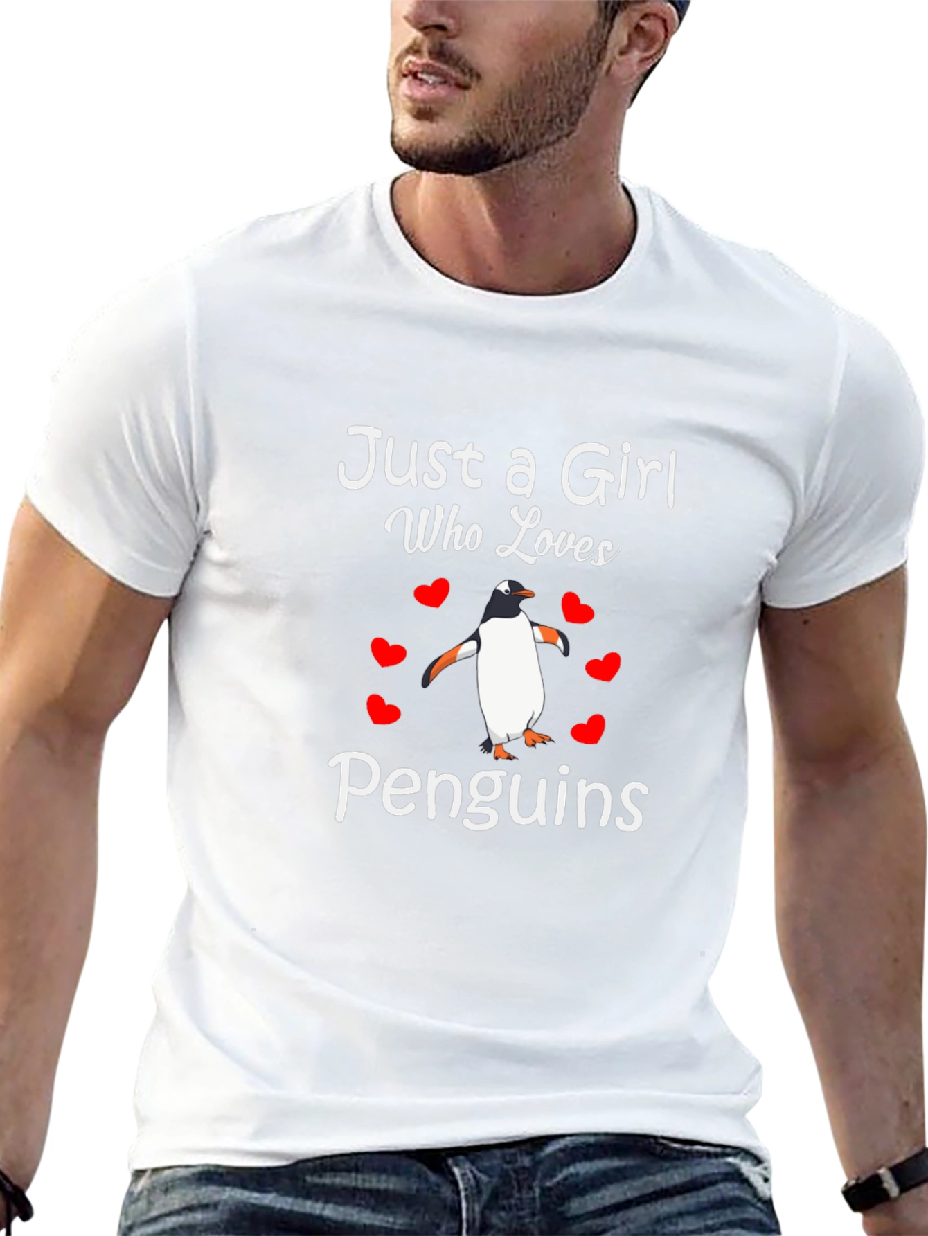 Just A Girl Who Loves Penguins T-Shirt