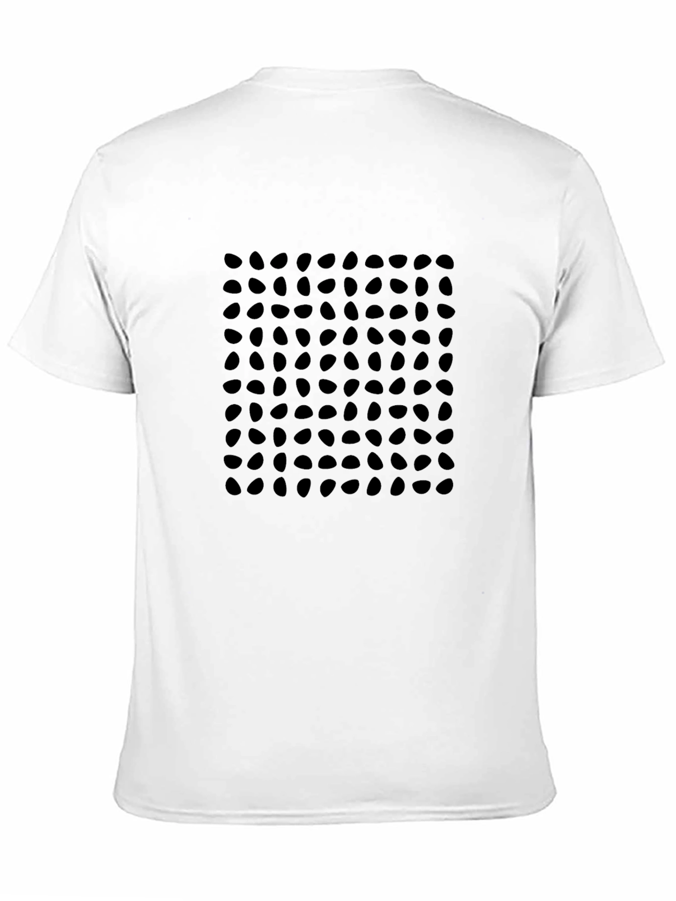 Modern Geometric Pattern Black T-Shirt