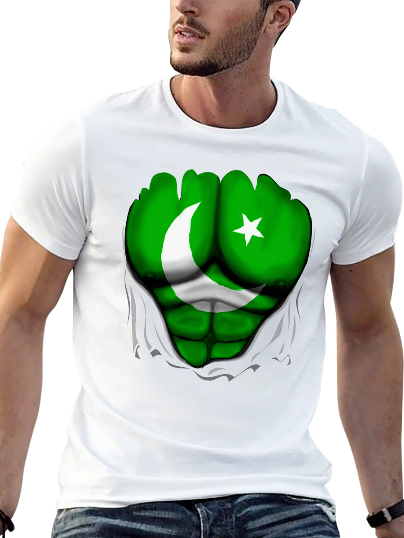 Pakistan Flag Hulk T-Shirt