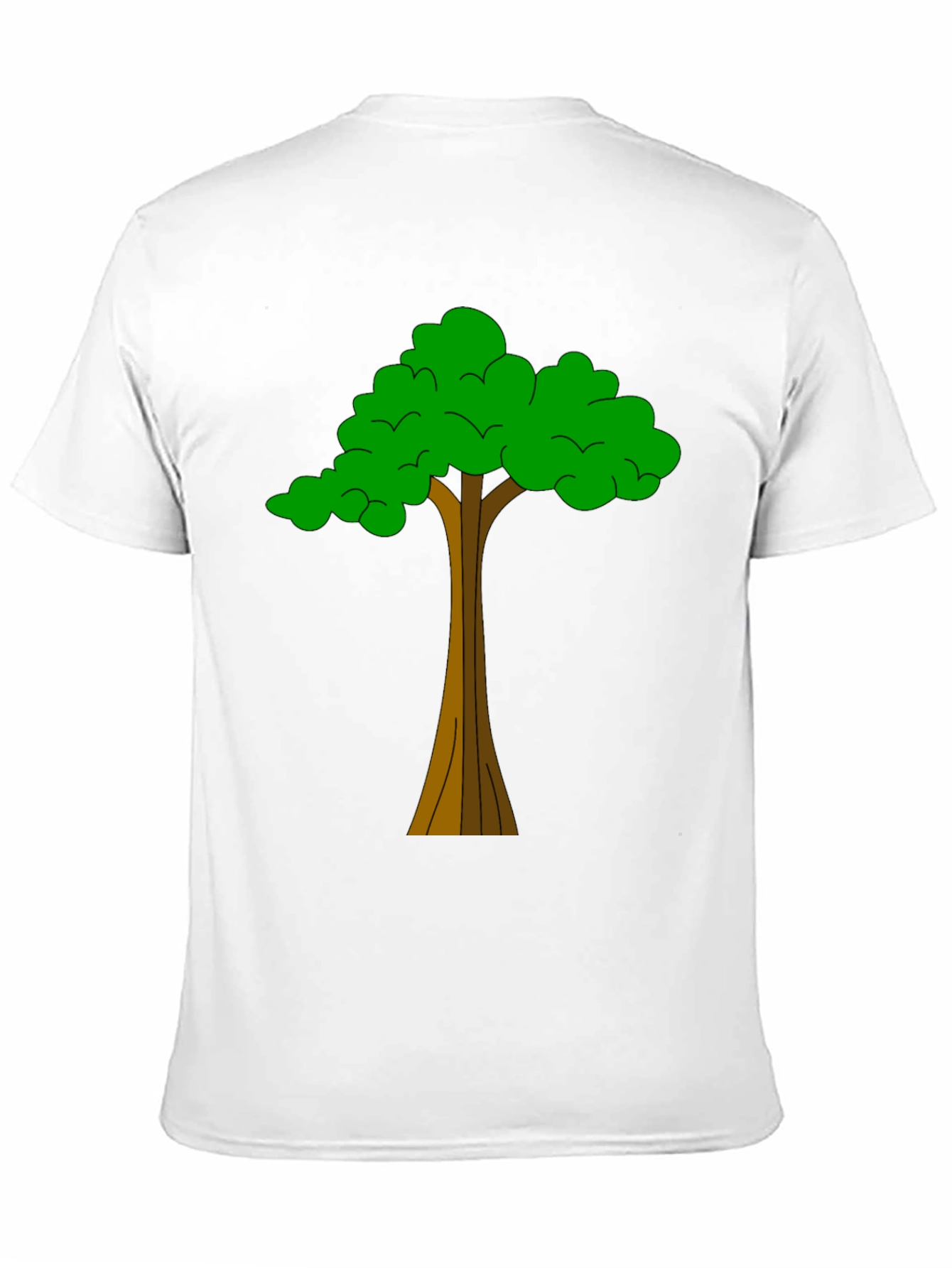Nature Tree Graphic Tee - Casual Black T-Shirt