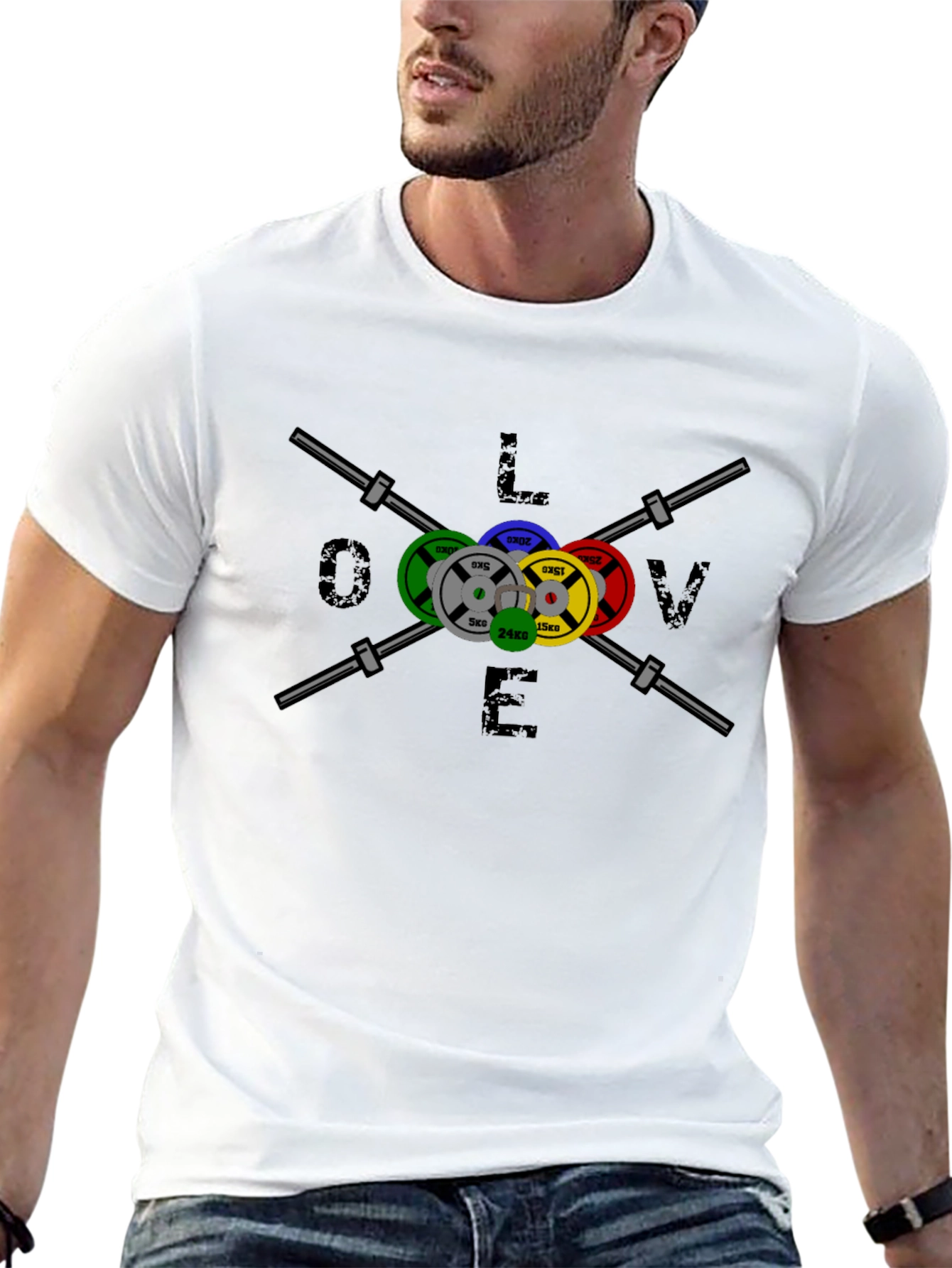 Weightlifting Love T-Shirt - Gym Workout Tee
