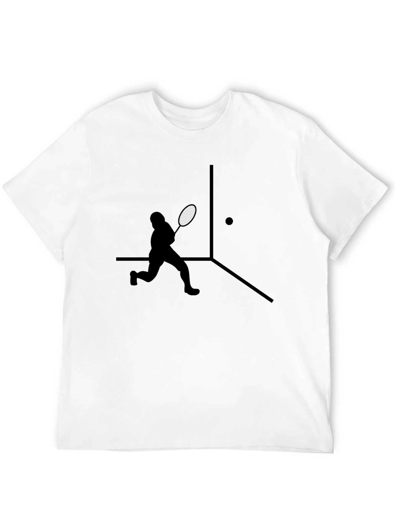 Squash Player Graphic T-Shirt