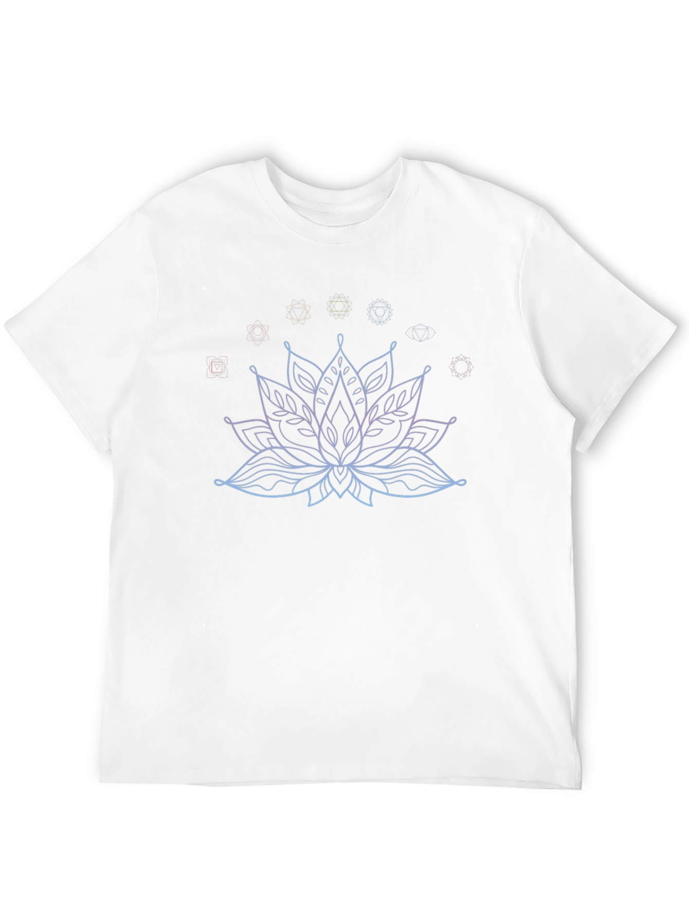 Lotus Flower Chakra Graphic Tee - Black