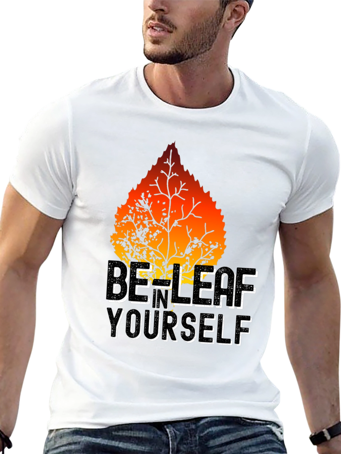 Be-Leaf Yourself Graphic Tee - Black