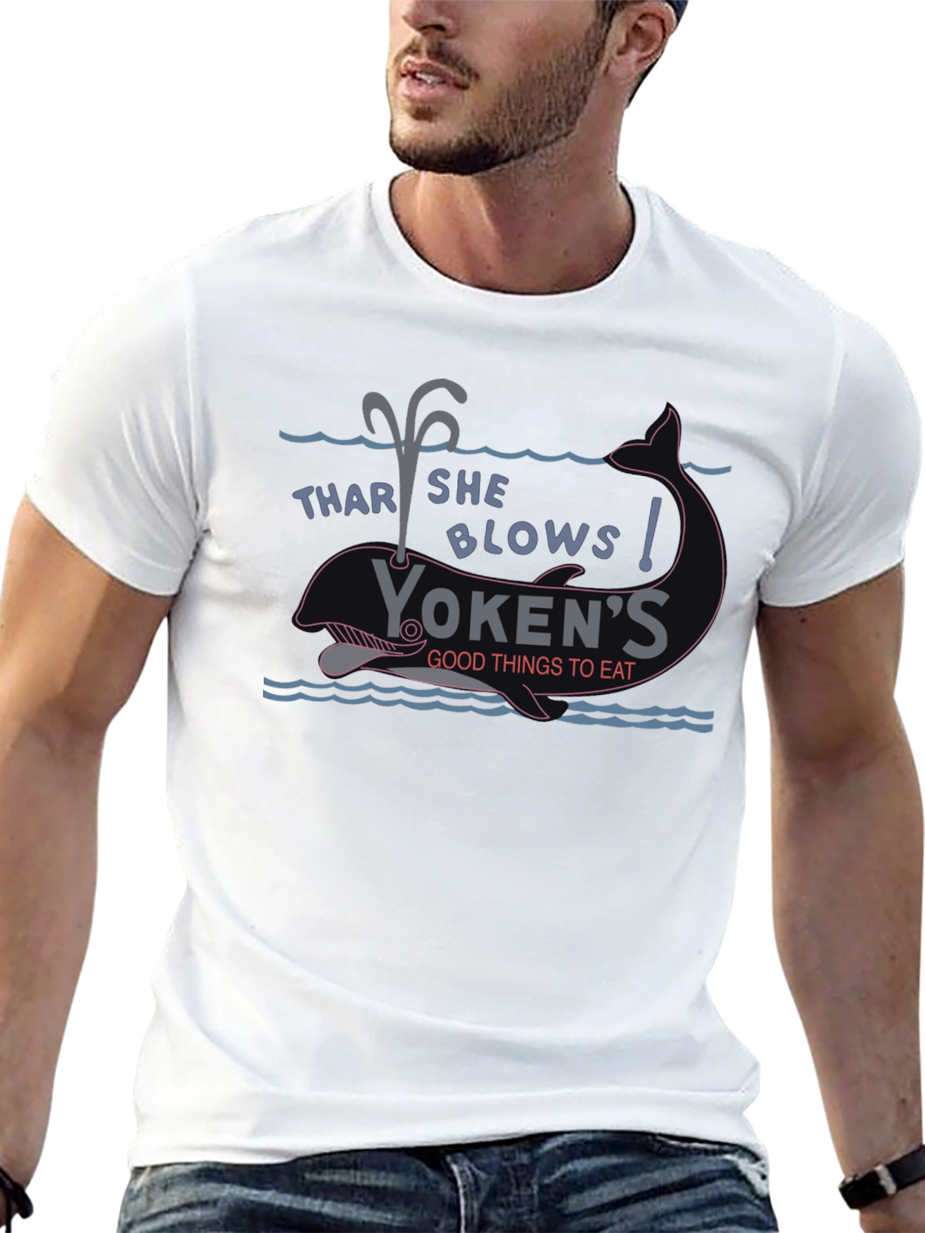 Yokens Thar She Blows Graphic Tee - Black