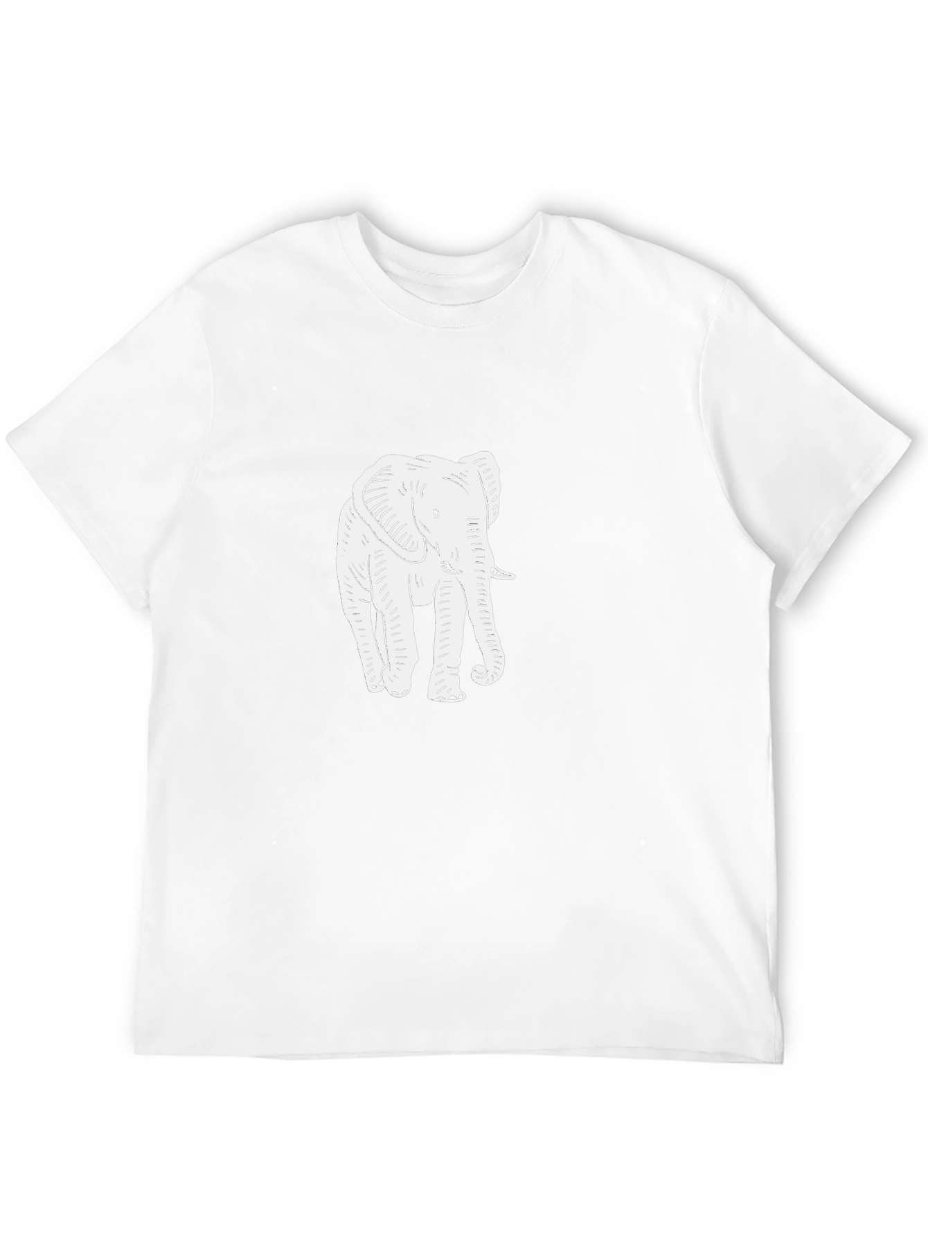 Elephant Graphic Tee - Black Cotton Comfort