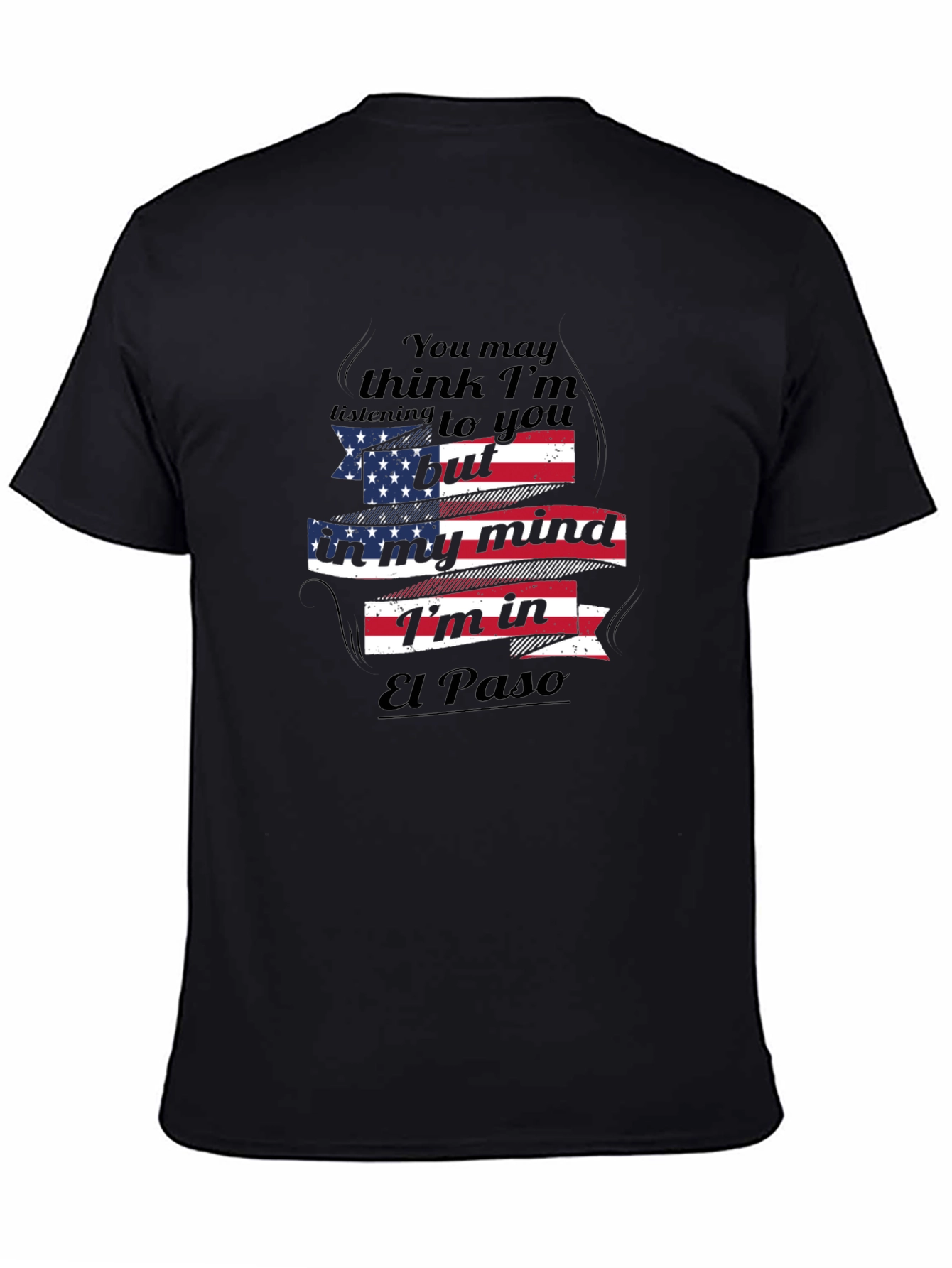 El Paso Mind T-Shirt - Patriotic USA Flag Design