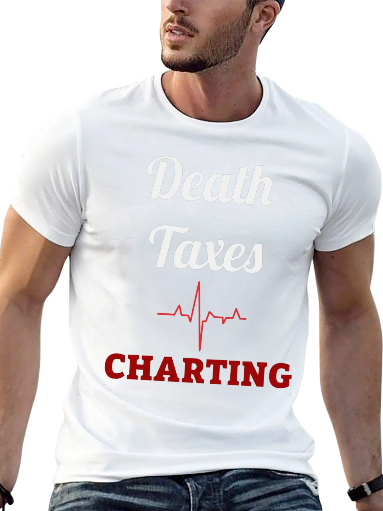 Death Taxes Charting T-Shirt