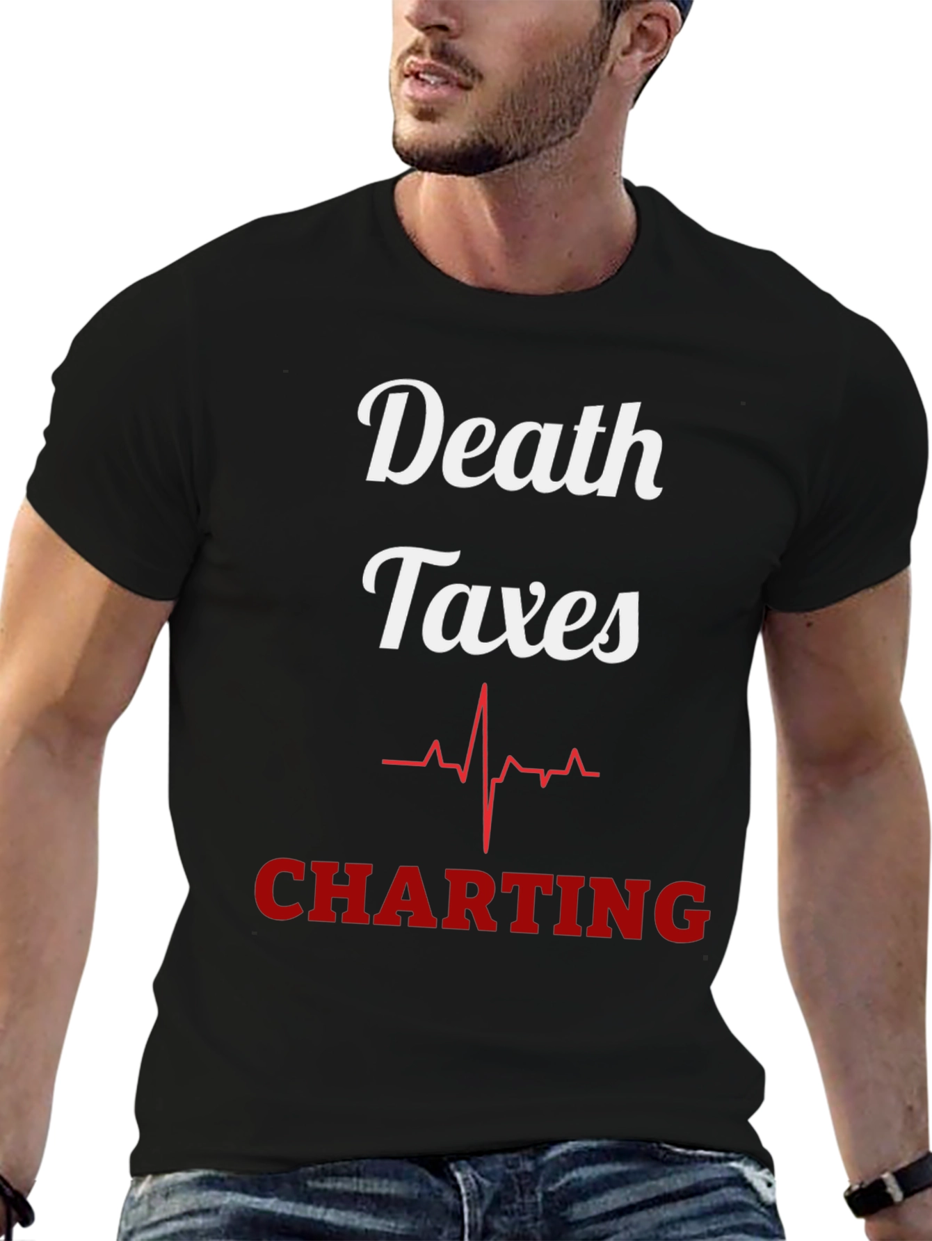 Death Taxes Charting T-Shirt