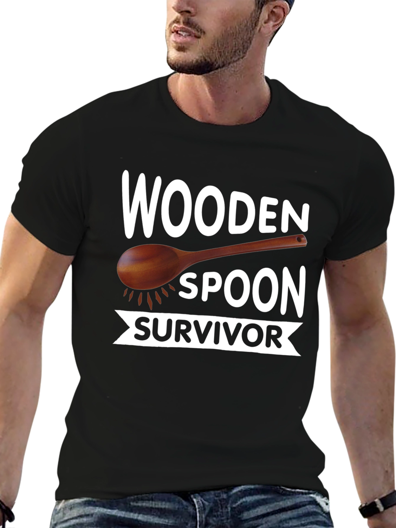 Wooden Spoon Survivor Novelty T-Shirt