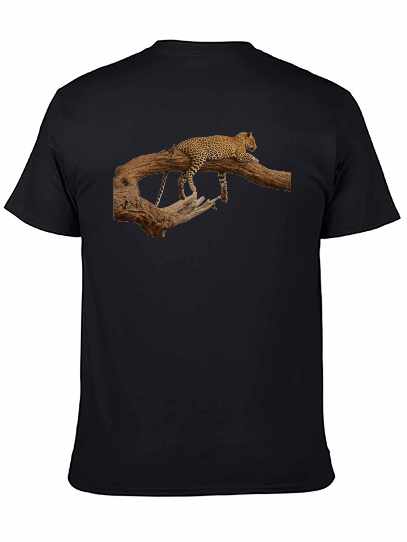 Leopard Print Crew Neck T-Shirt