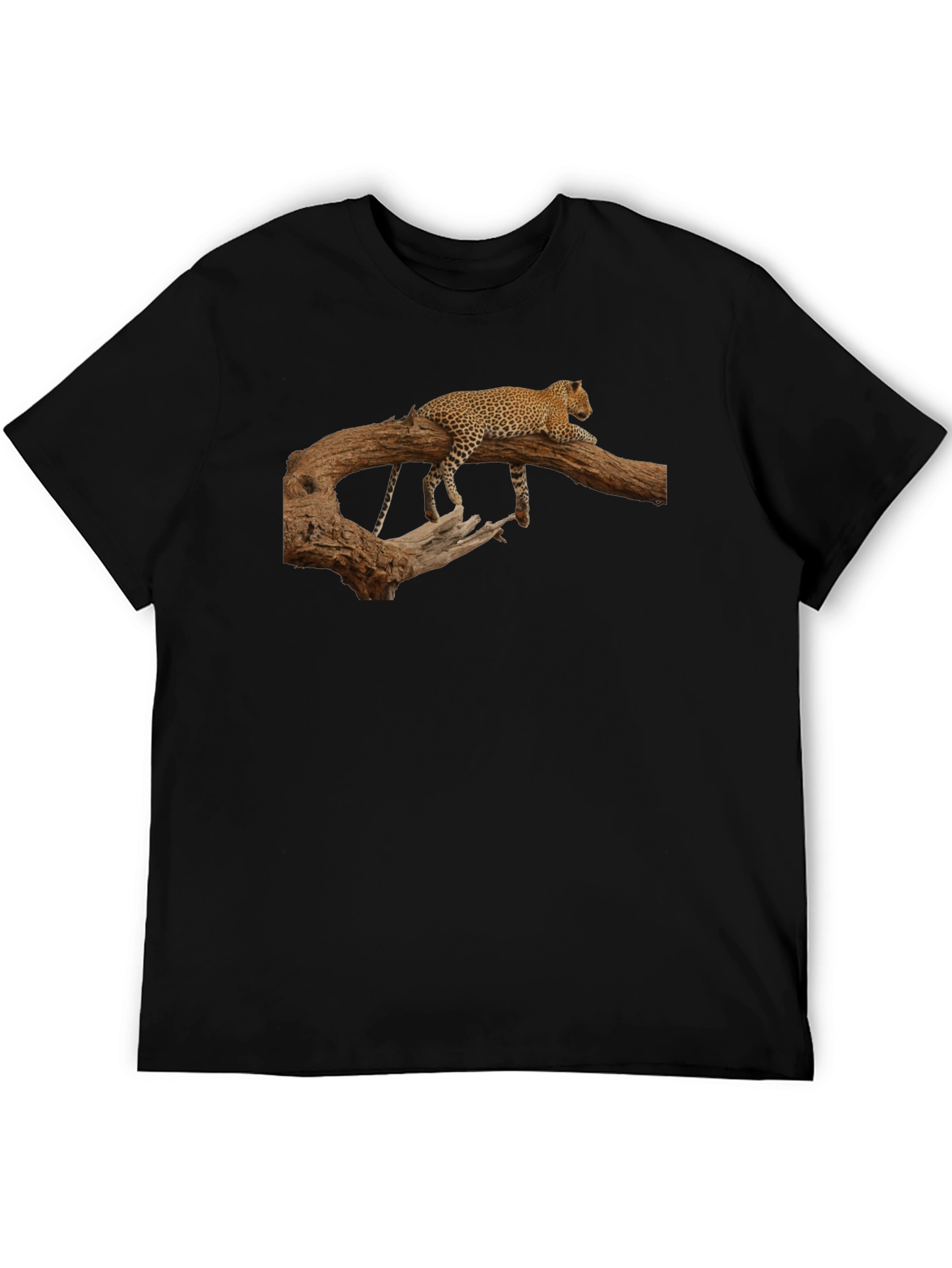 Leopard Print Crew Neck T-Shirt
