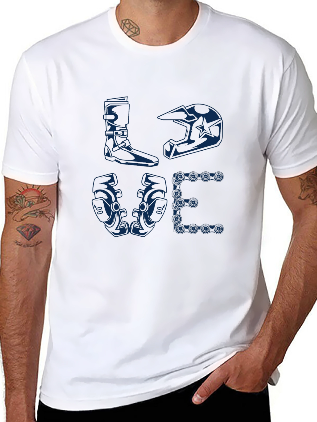 Love Motocross T-Shirt: Biker Gear Design