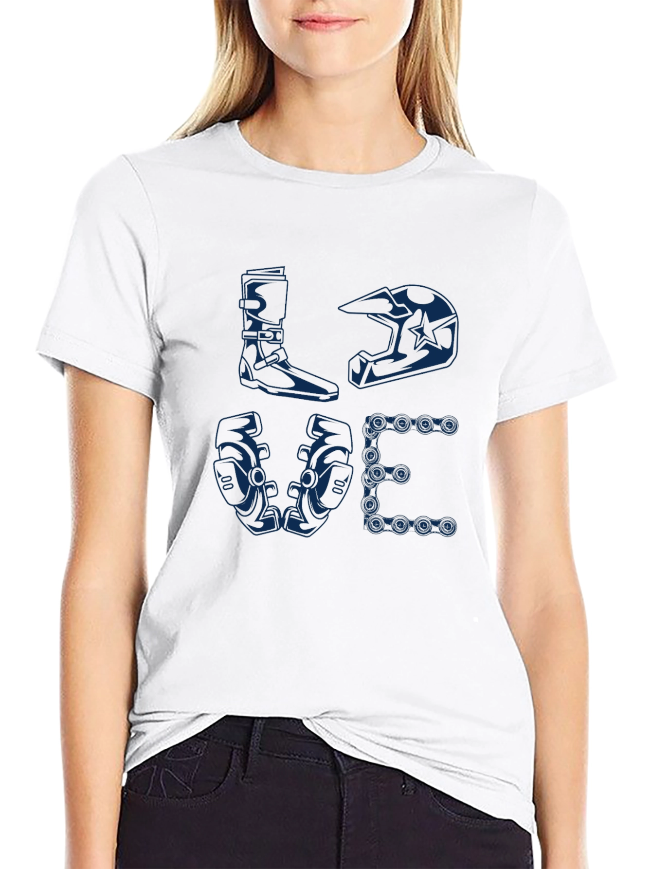 Love Motocross T-Shirt: Biker Gear Design
