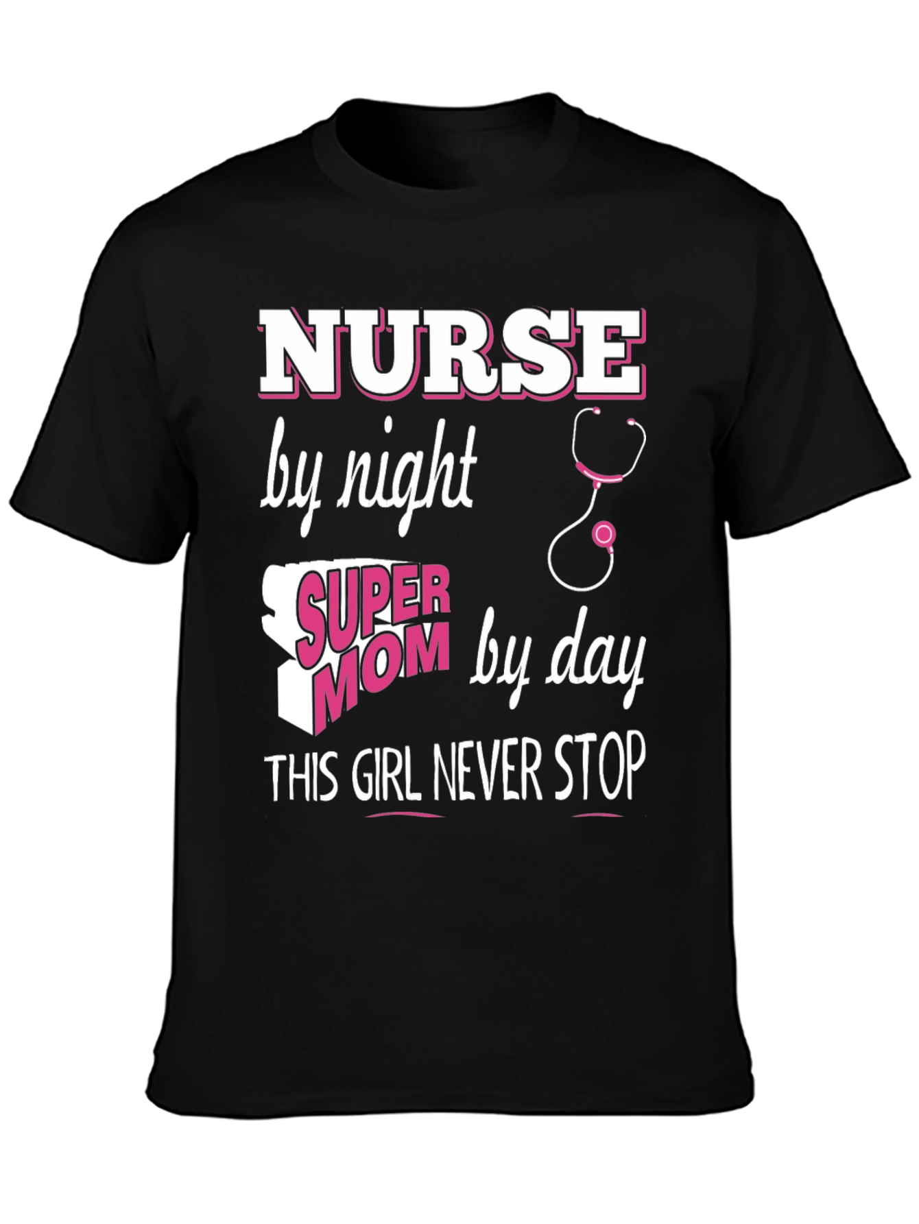 Nurse Super Mom Graphic T-Shirt