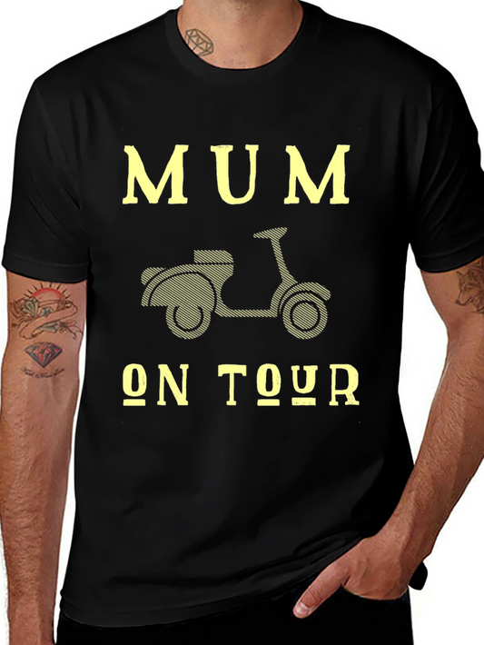 Mum On Tour Graphic Tee | Novelty Scooter T-Shirt