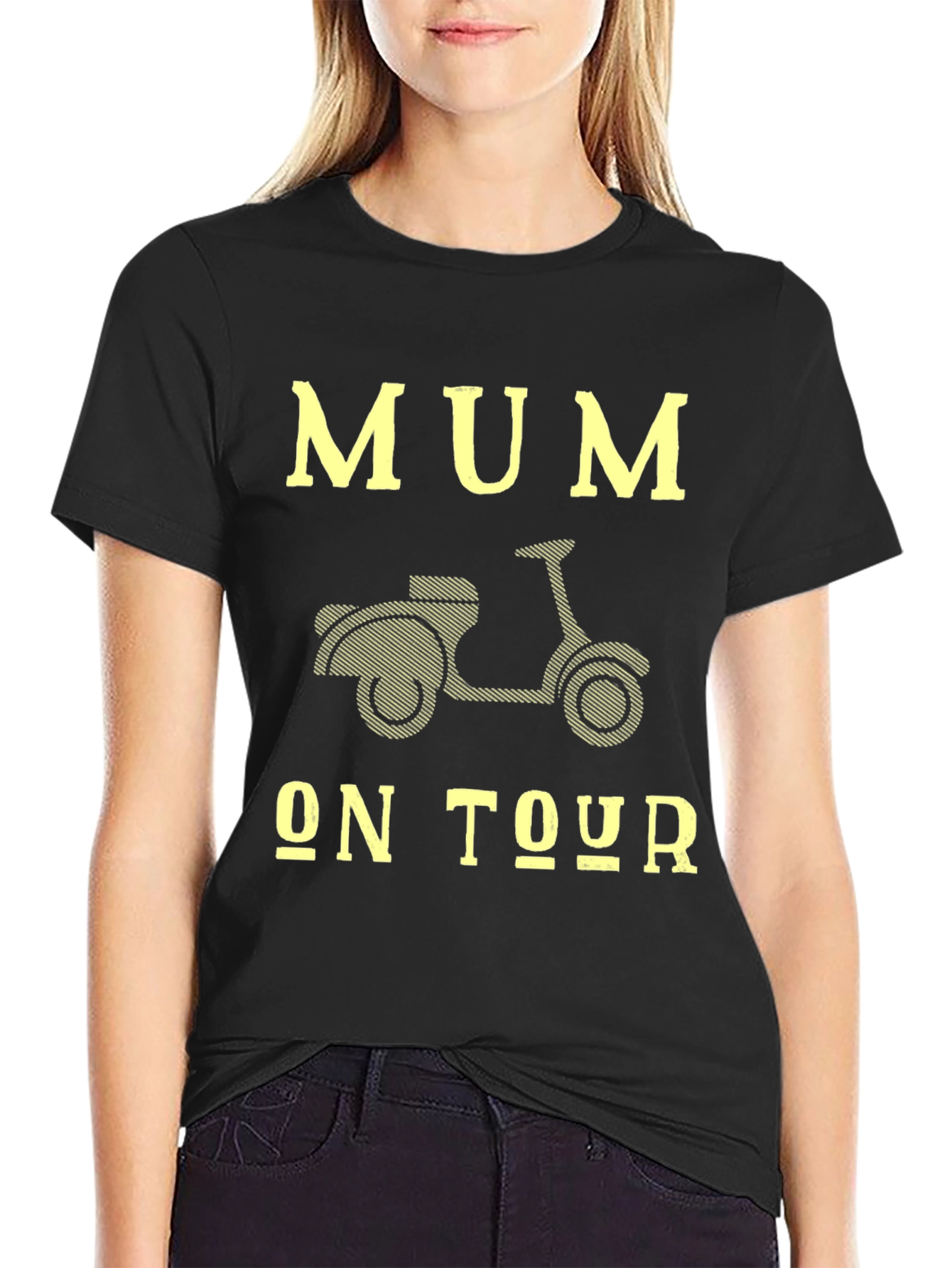 Mum On Tour Graphic Tee | Novelty Scooter T-Shirt