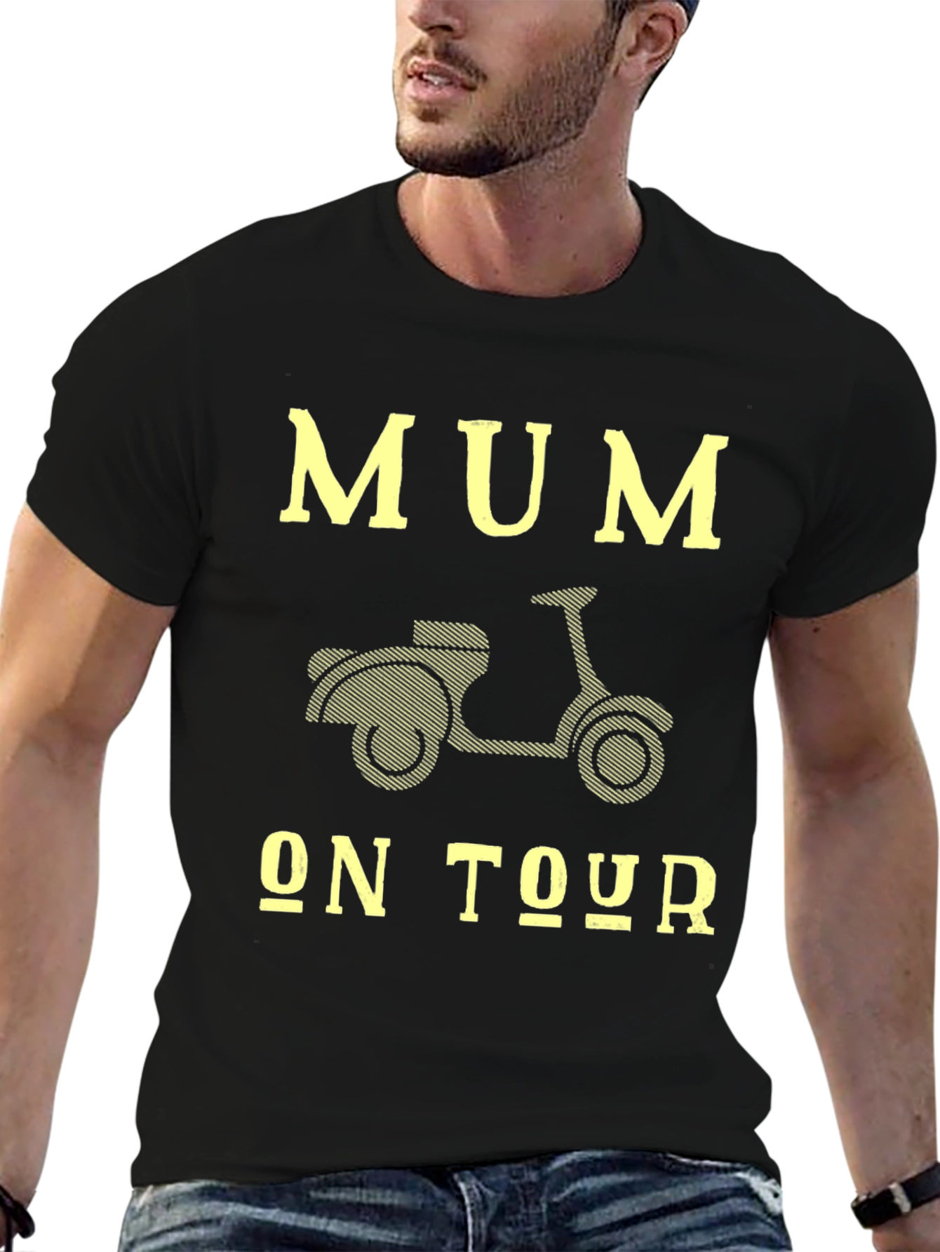 Mum On Tour Graphic Tee | Novelty Scooter T-Shirt