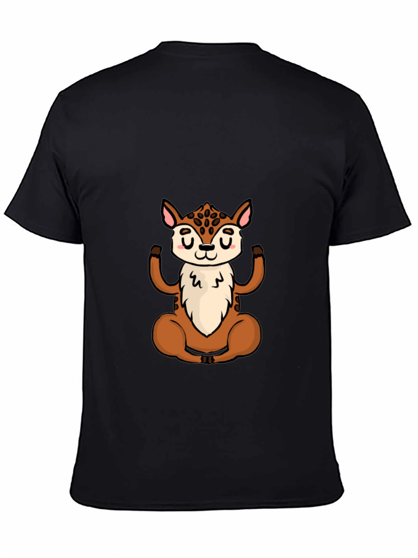Meditating Deer Graphic Tee - Yoga Animal Shirt