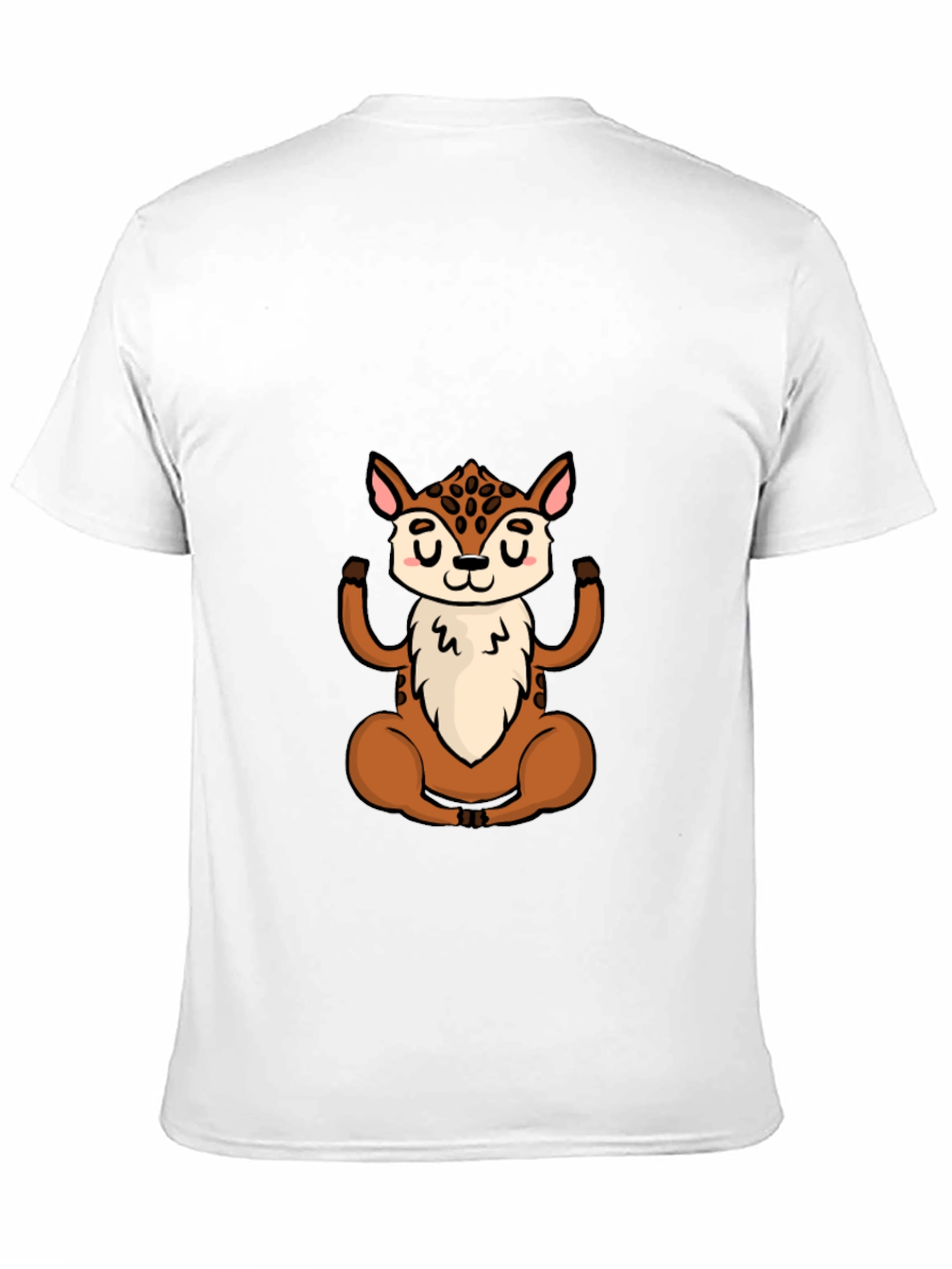 Meditating Deer Graphic Tee - Yoga Animal Shirt