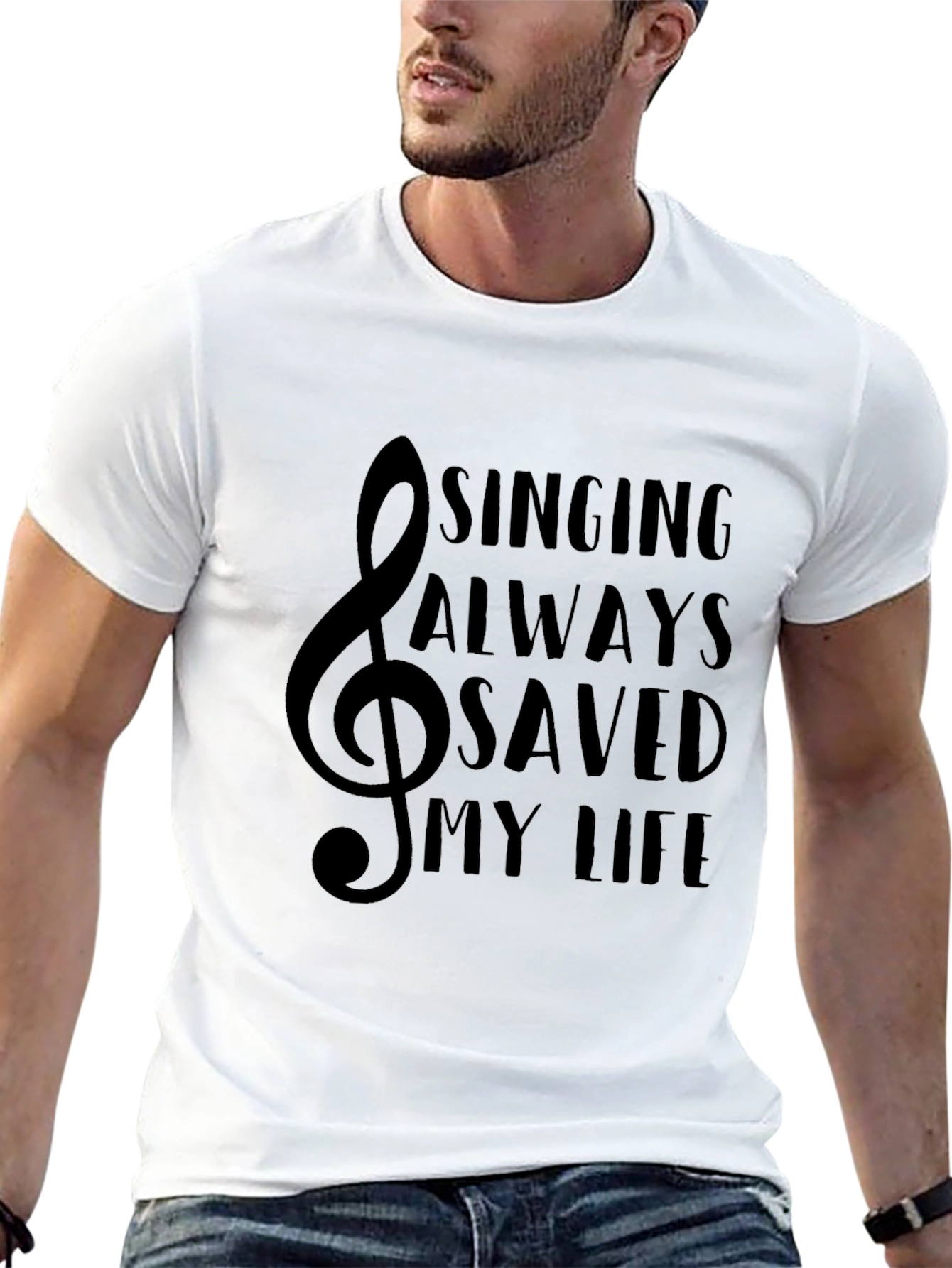 Singing Saved My Life Black T-Shirt