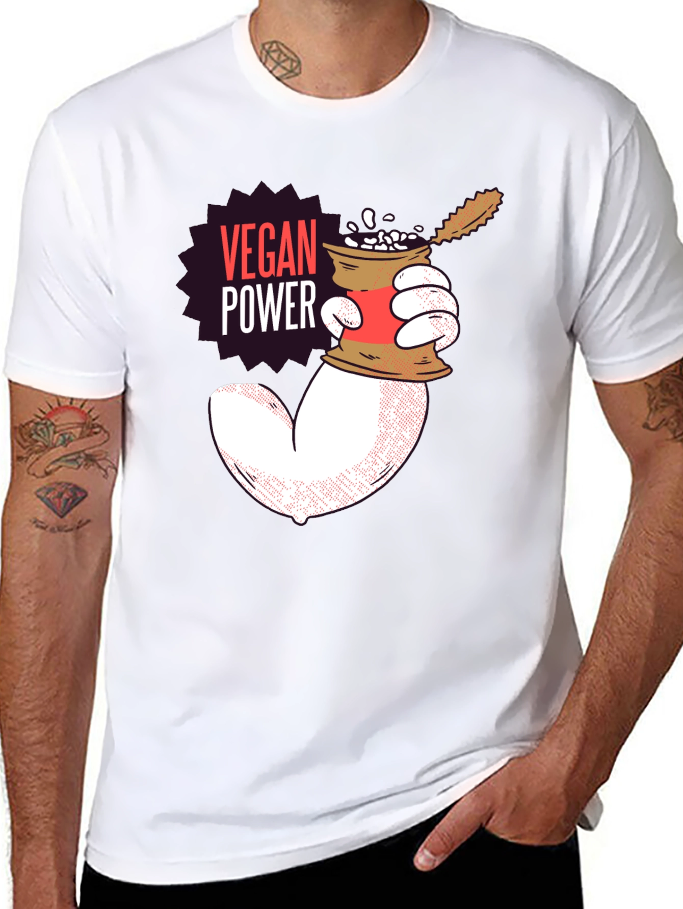 Vegan Power T-Shirt - Show Your Strength!