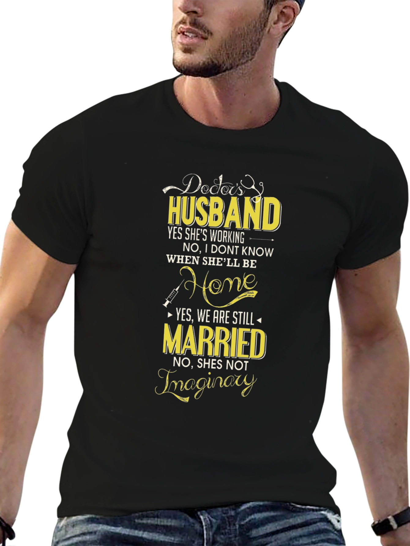 Doctors Husband Graphic Tee - Novelty T-Shirt