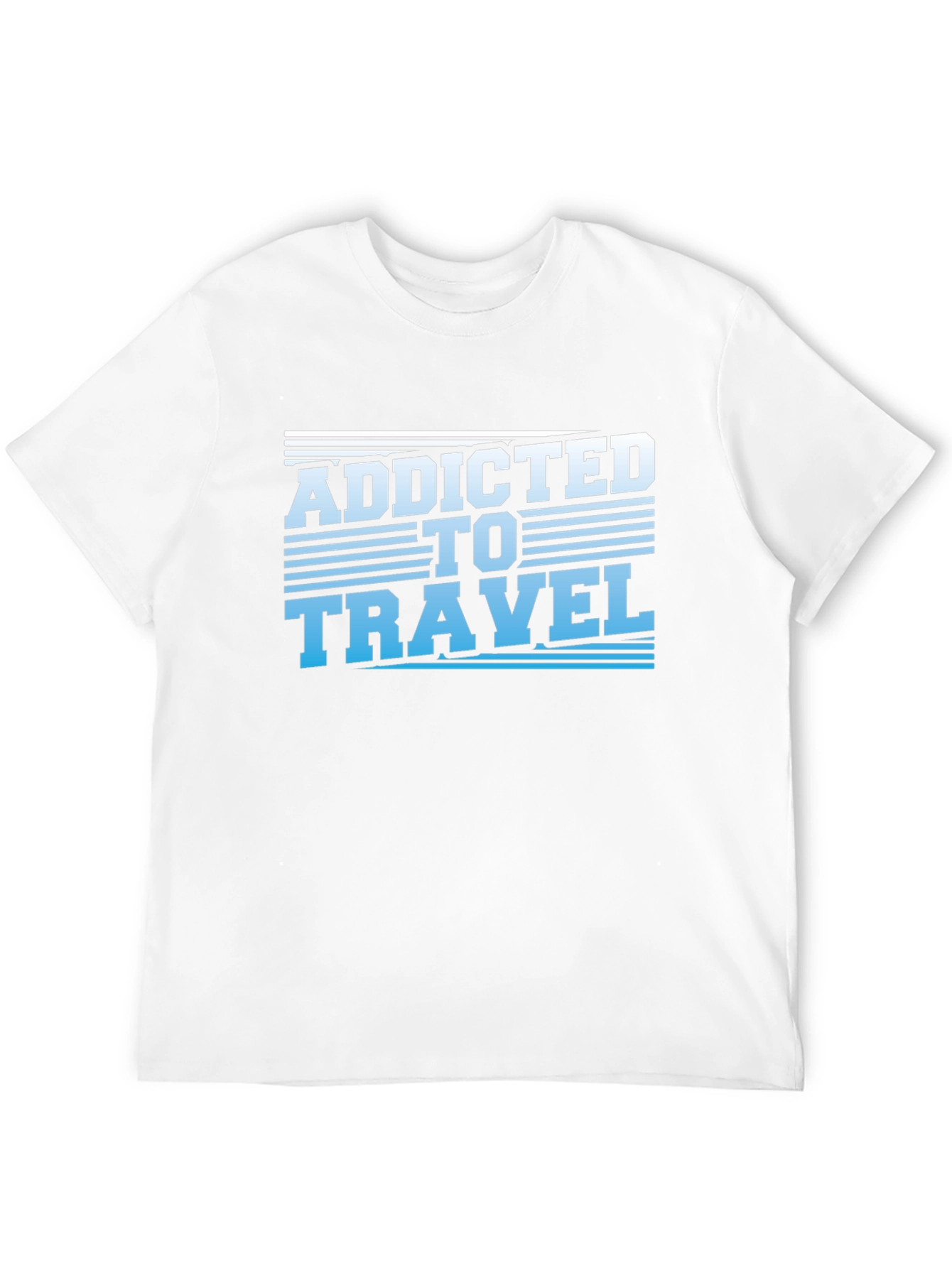 Addicted to Travel T-Shirt - Black Graphic Tee