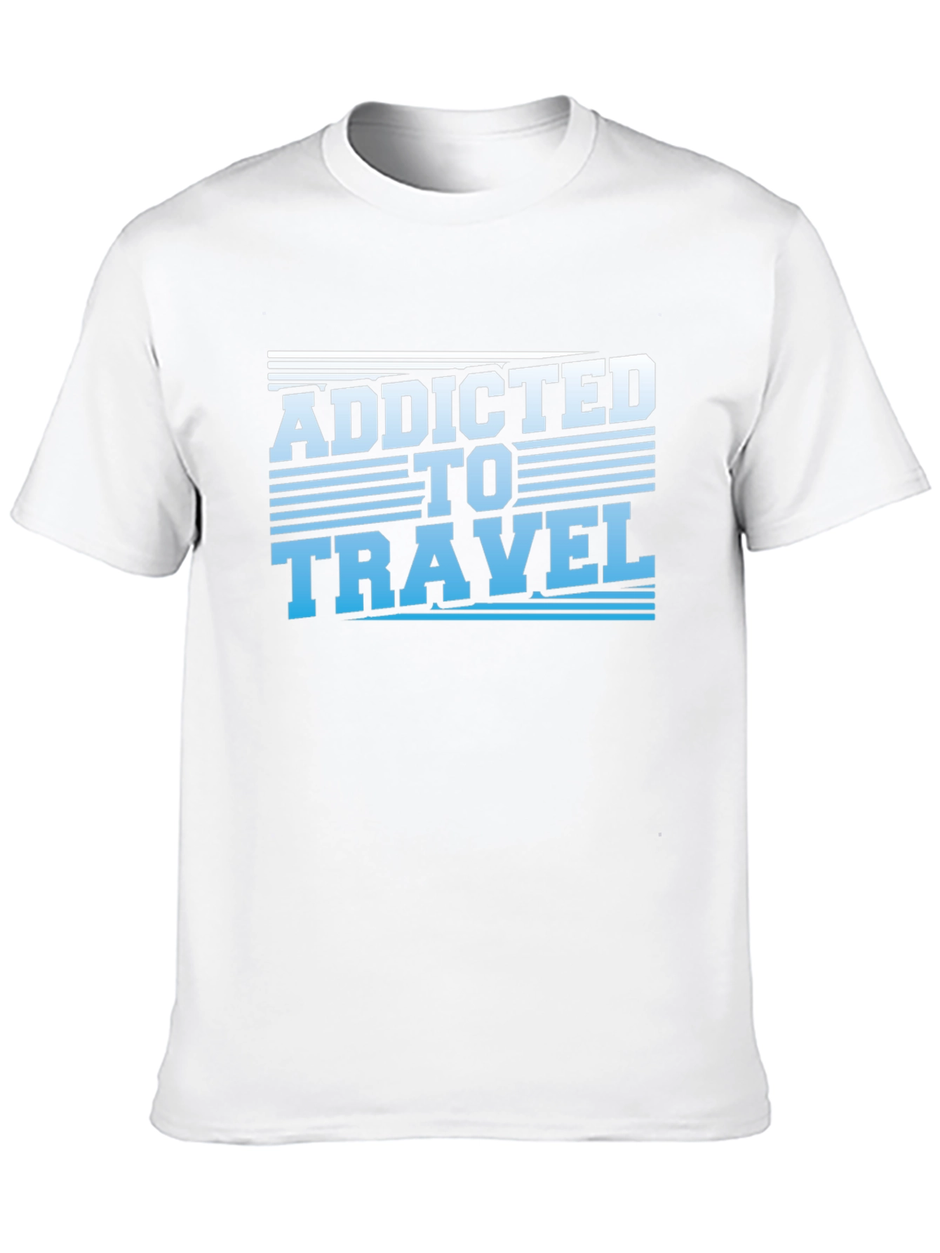 Addicted to Travel T-Shirt - Black Graphic Tee