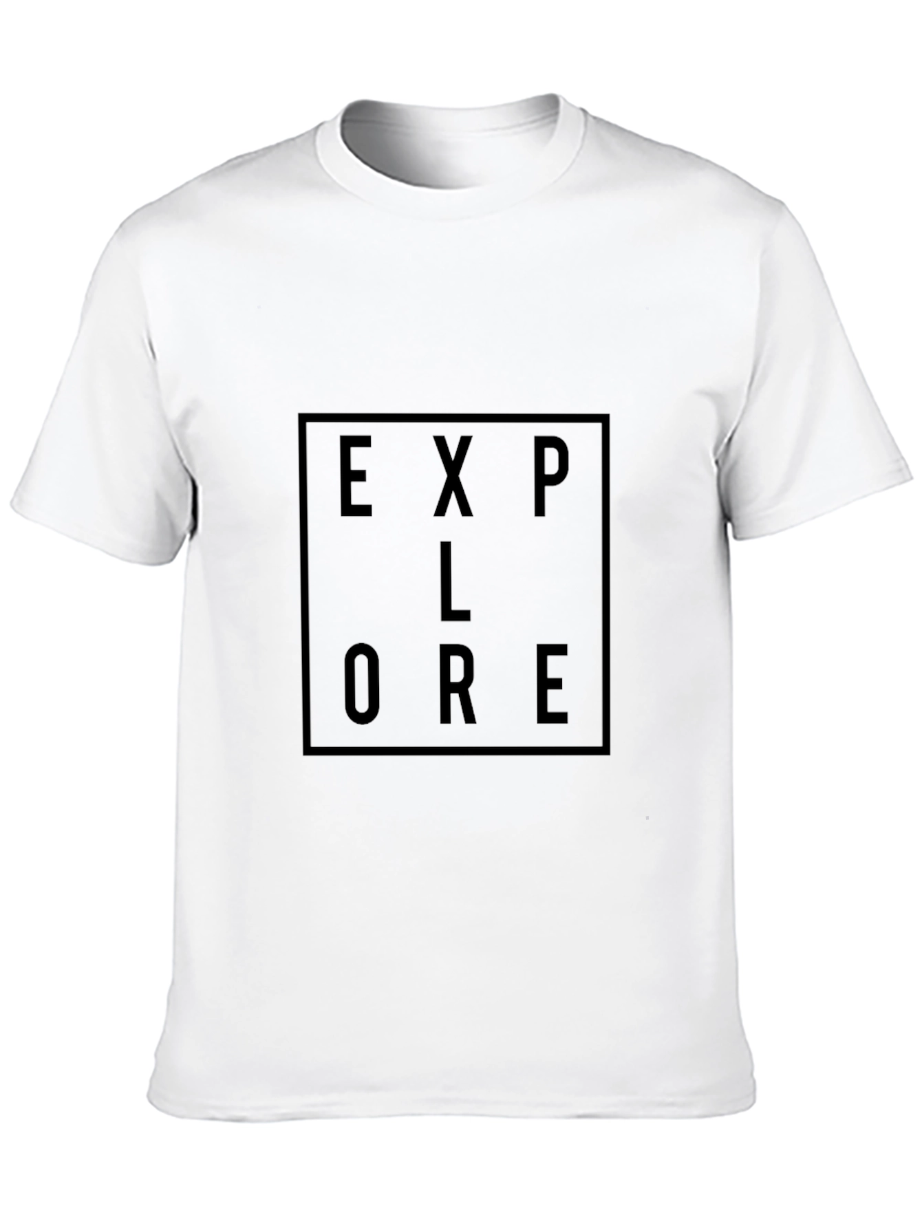 Explore Graphic Tee - Black Cotton T-Shirt