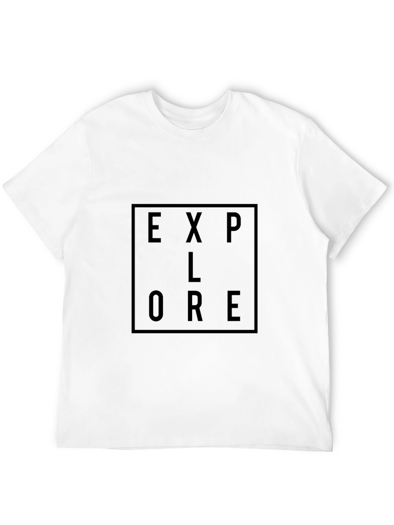 Explore Graphic Tee - Black Cotton T-Shirt