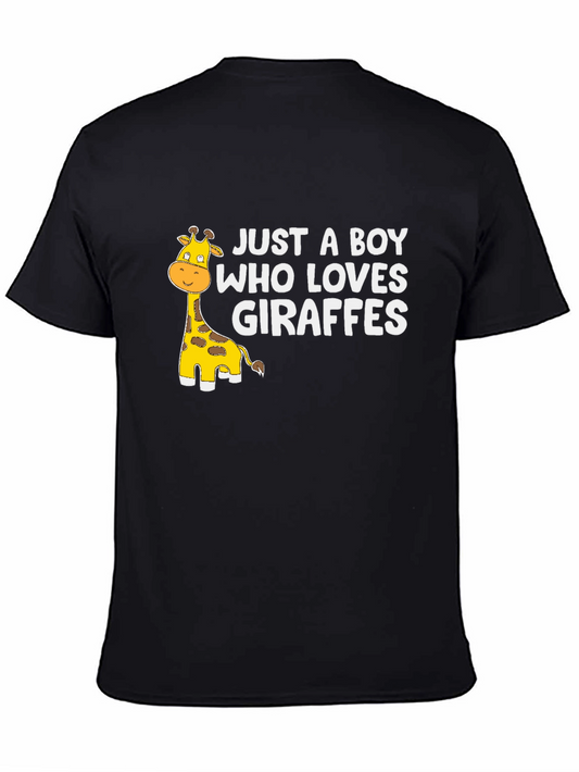 Just A Boy Who Loves Giraffes T-Shirt