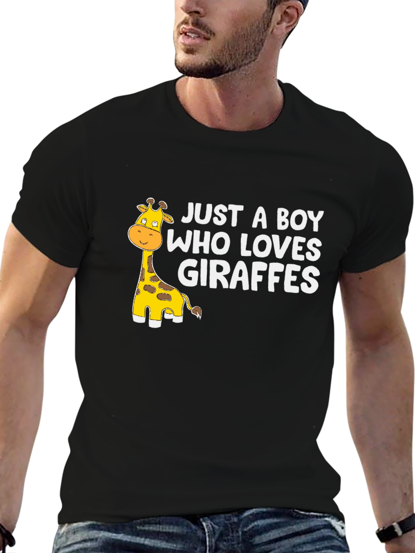 Just A Boy Who Loves Giraffes T-Shirt