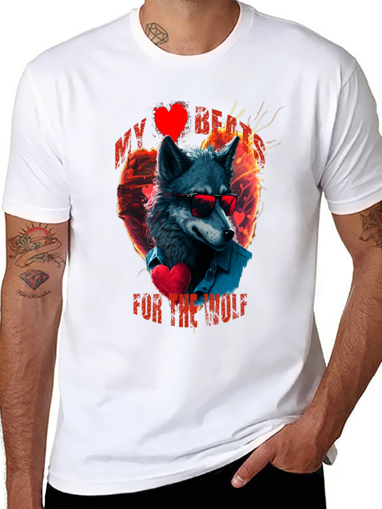 My Heart For The Wolf Graphic T-Shirt