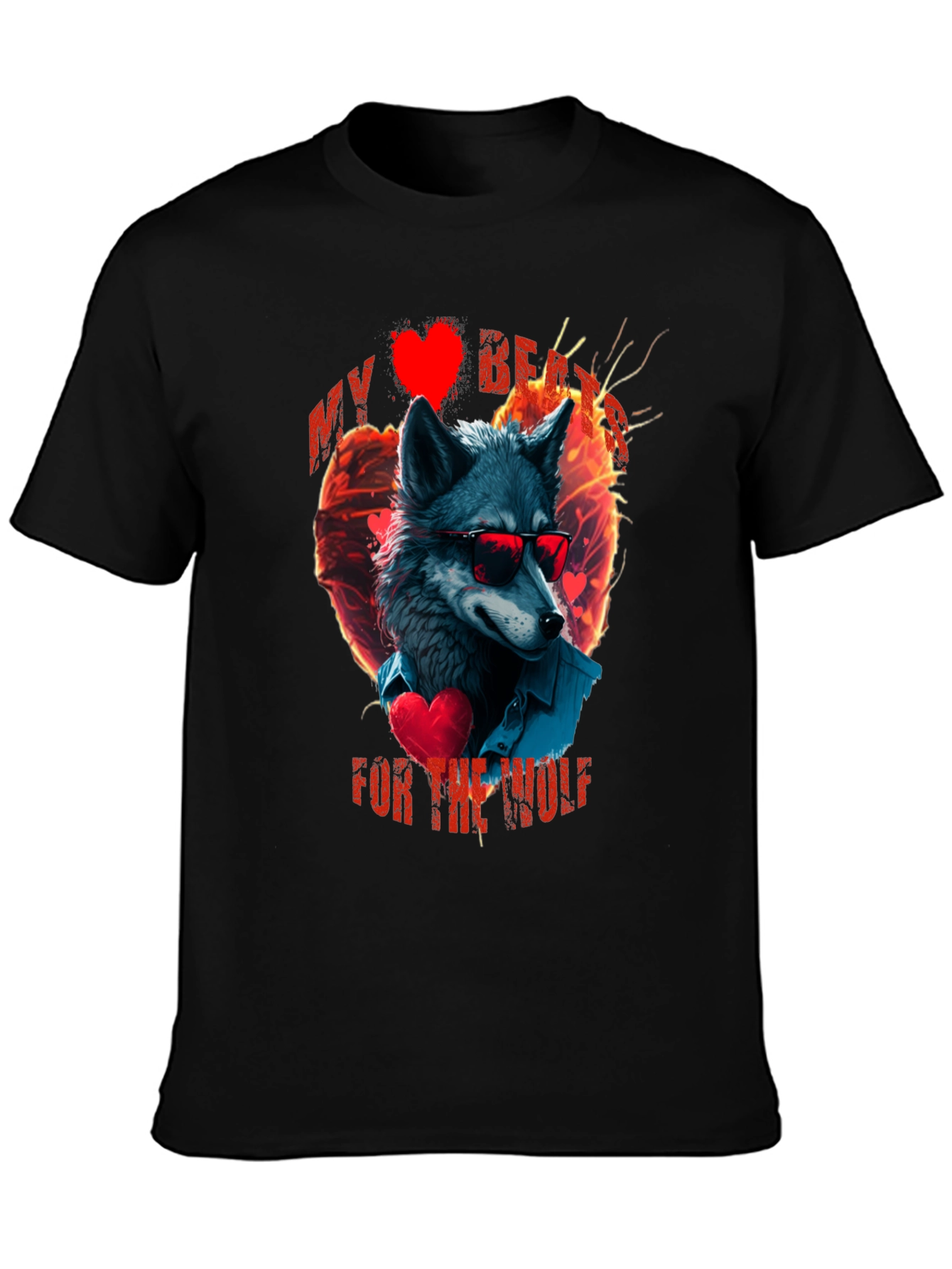 My Heart For The Wolf Graphic T-Shirt