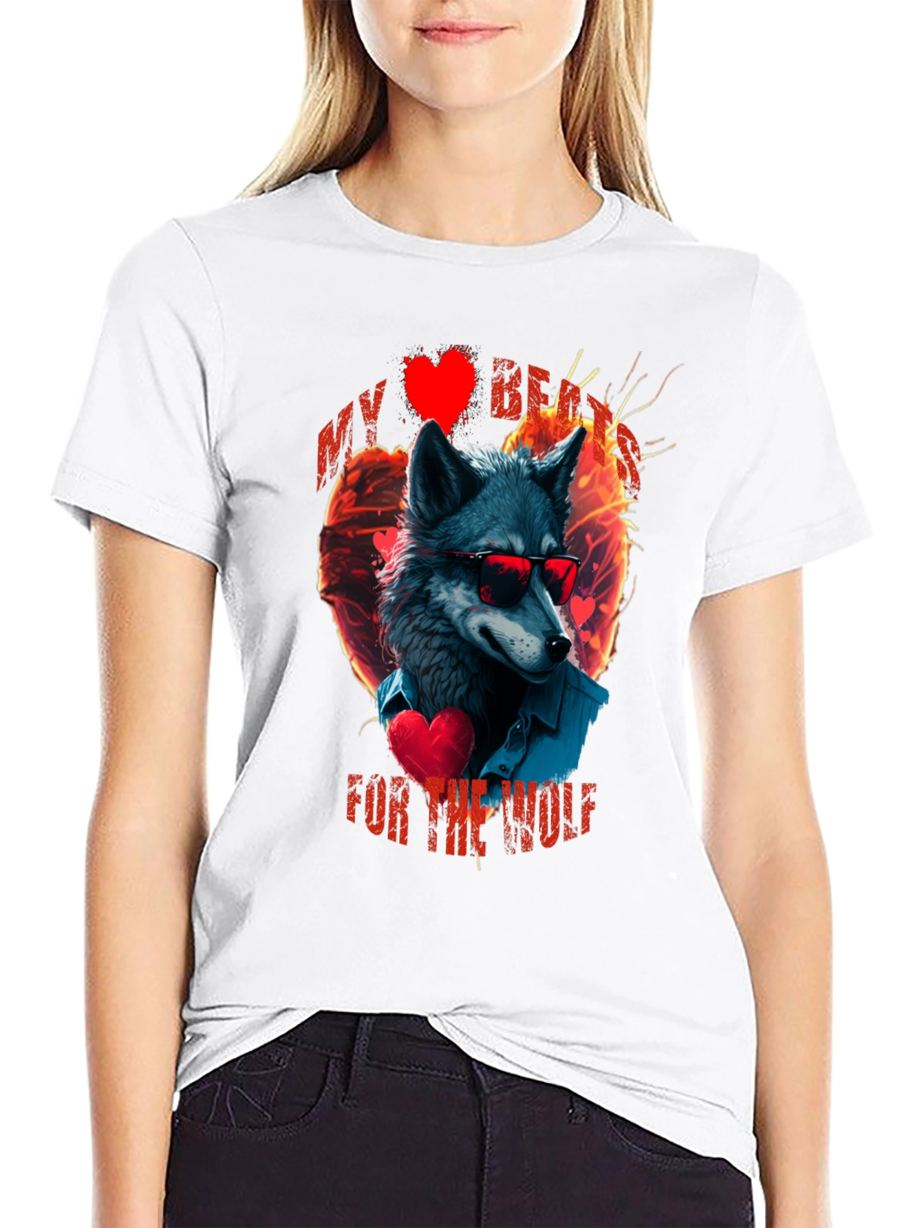 My Heart For The Wolf Graphic T-Shirt
