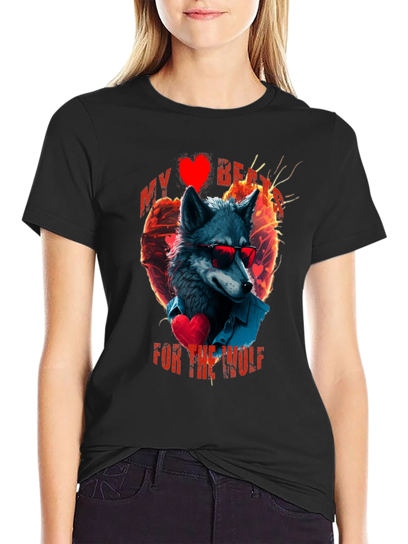 My Heart For The Wolf Graphic T-Shirt