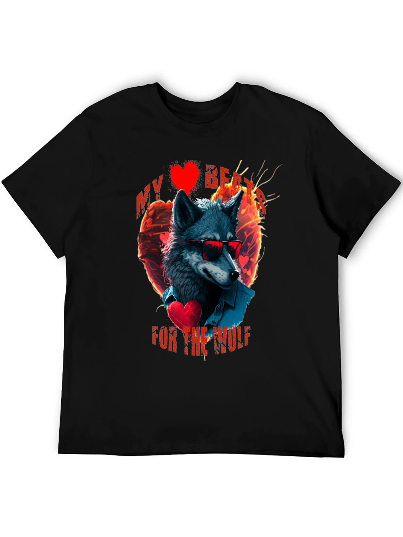 My Heart For The Wolf Graphic T-Shirt