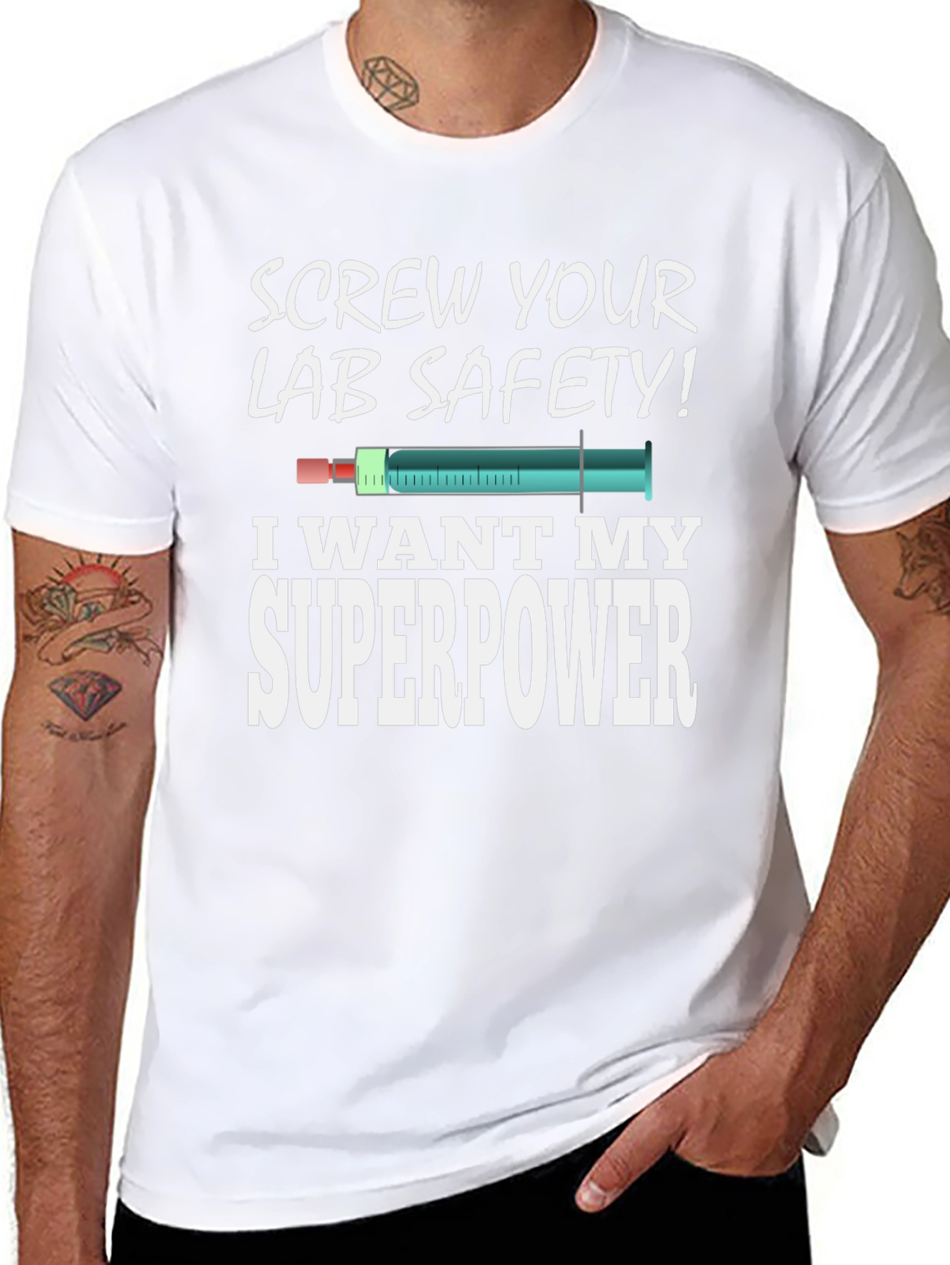 Screw Your Lab Safety Superpower Graphic T-Shirt