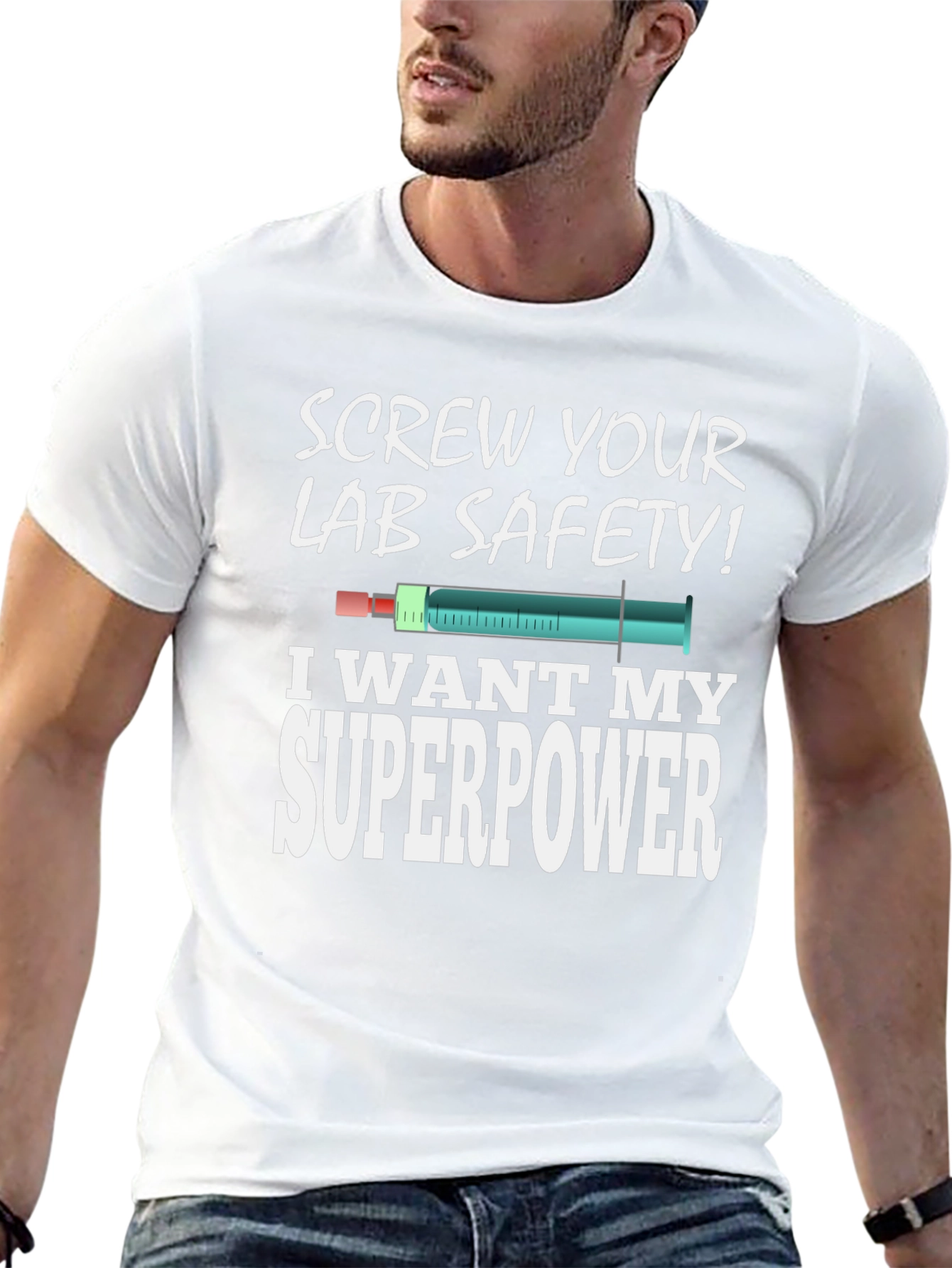 Screw Your Lab Safety Superpower Graphic T-Shirt