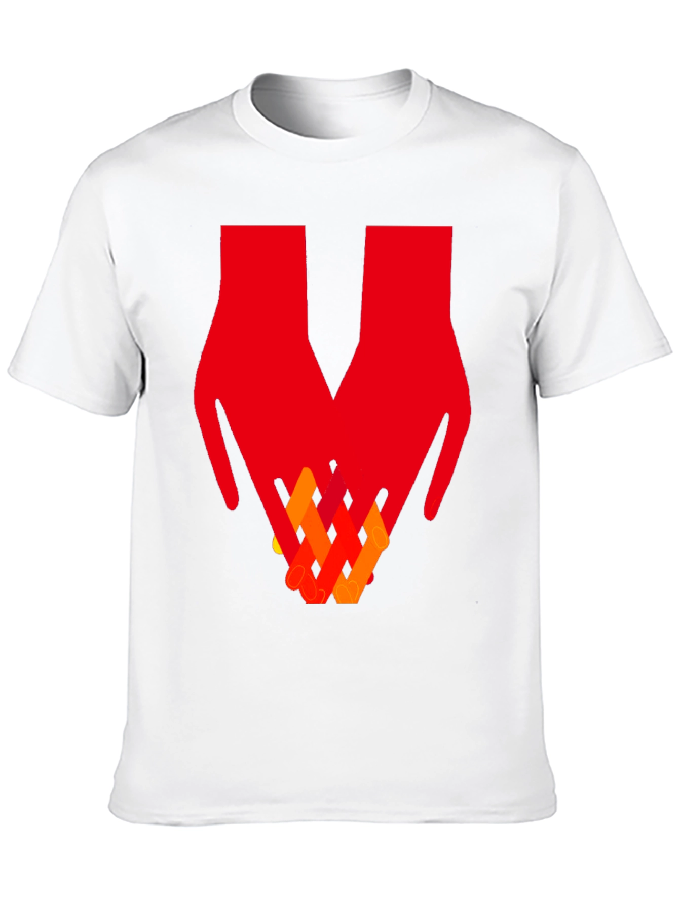 Abstract Hands Graphic Tee - Artistic Unisex T-Shirt