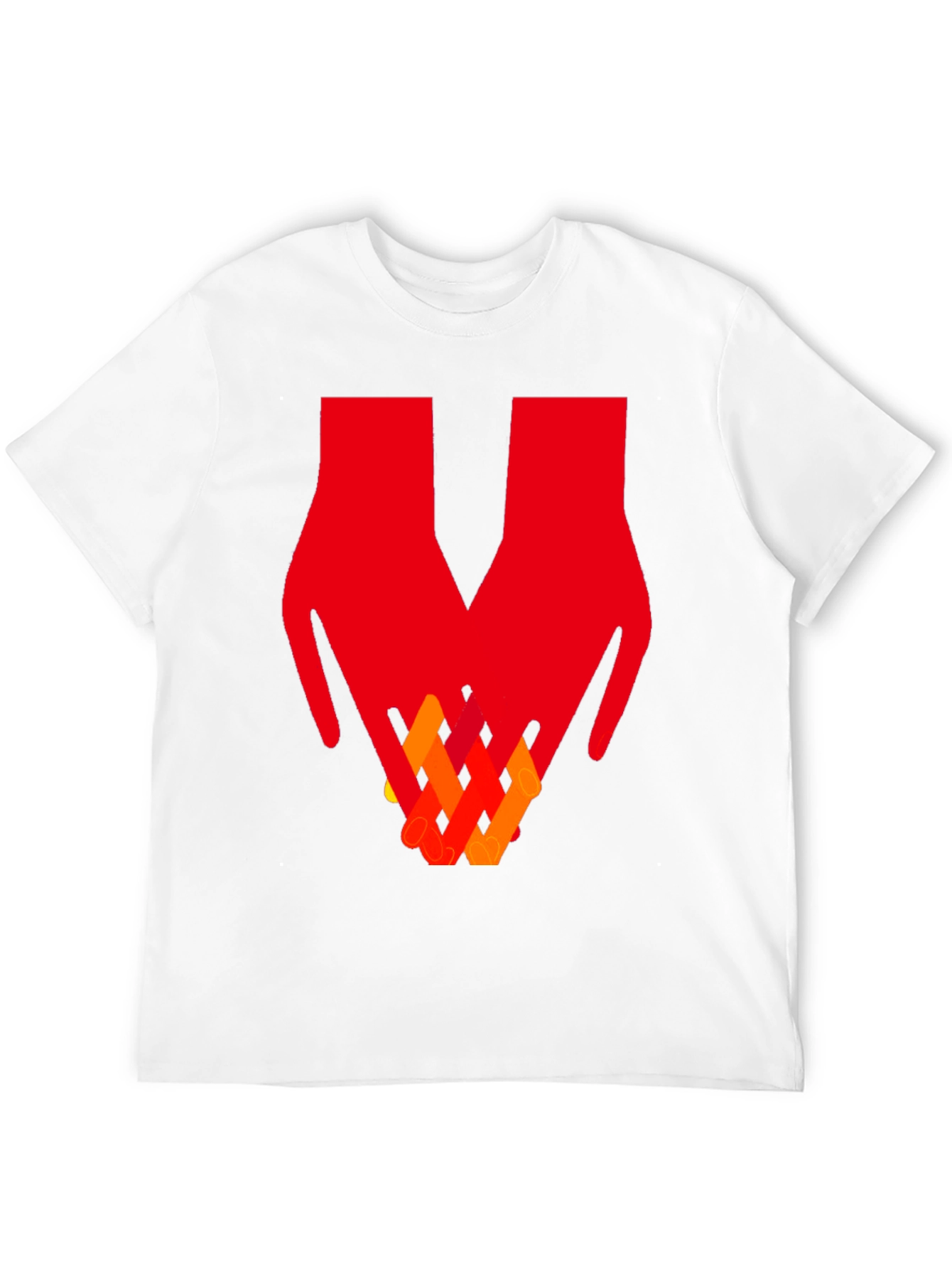 Abstract Hands Graphic Tee - Artistic Unisex T-Shirt