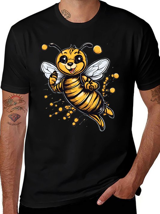 Cute Cartoon Bee Graphic T-Shirt