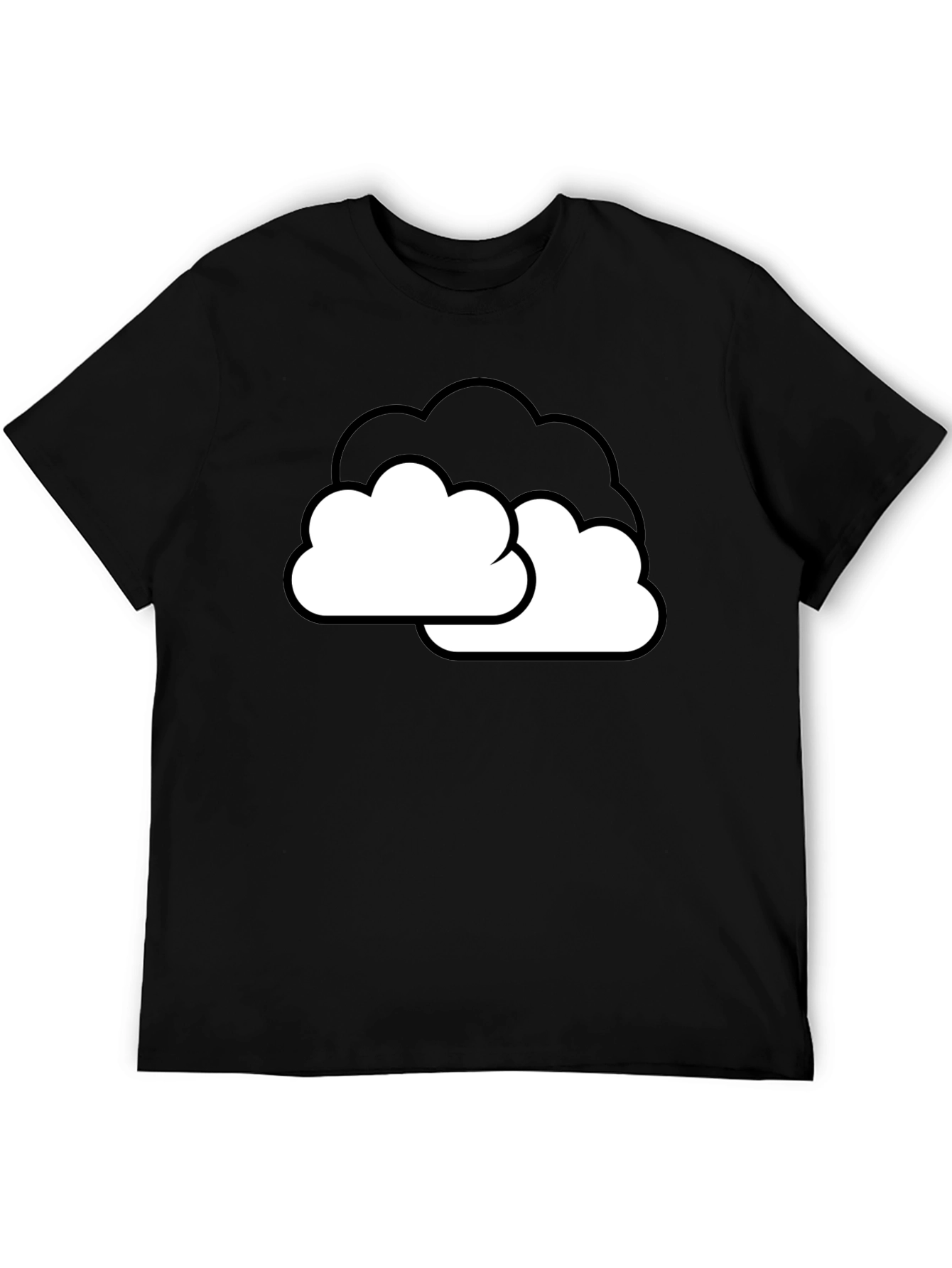 Cloud Graphic Black T-Shirt