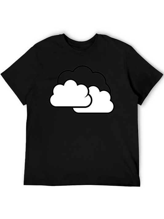 Cloud Graphic Black T-Shirt