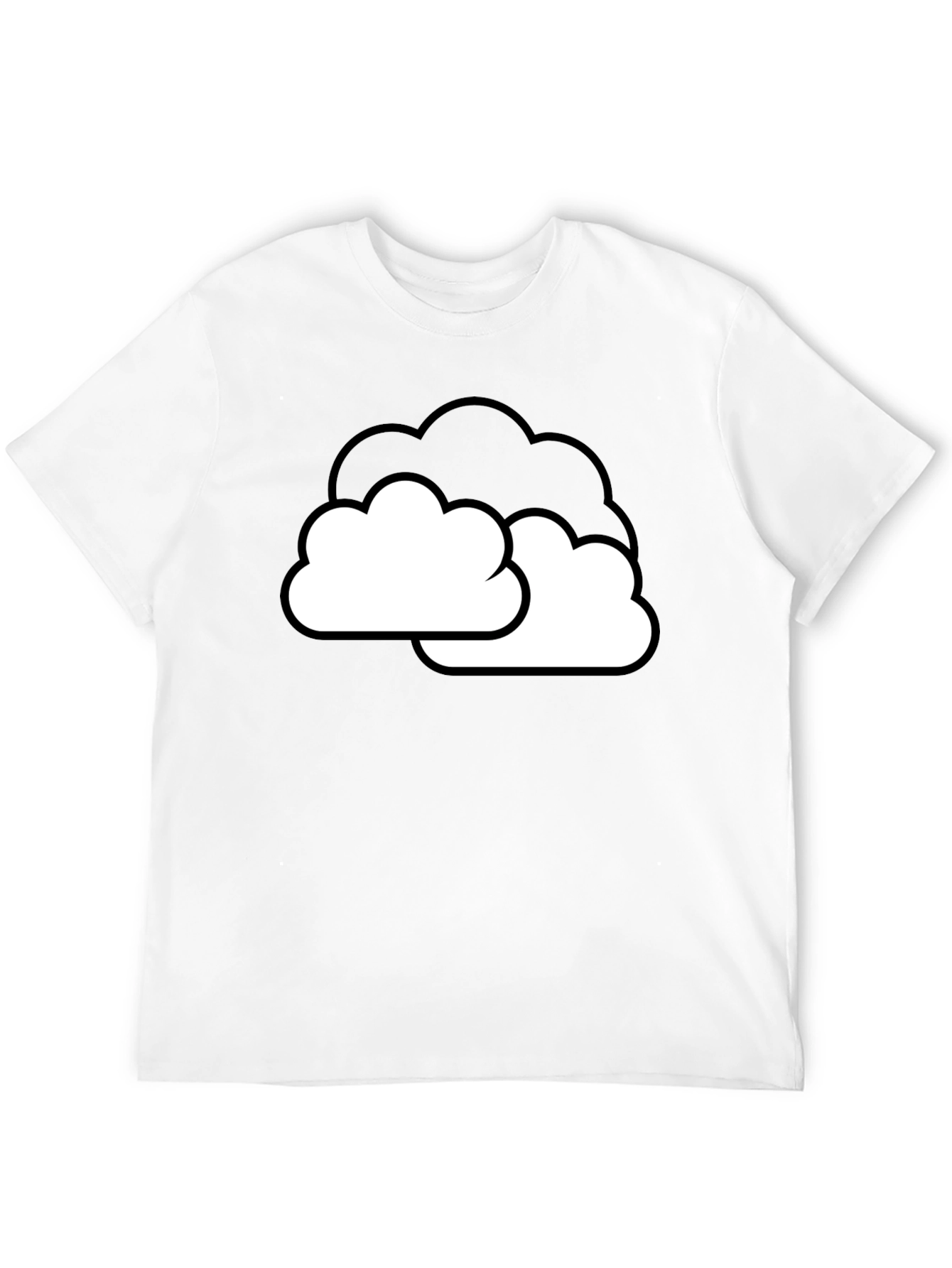 Cloud Graphic Black T-Shirt